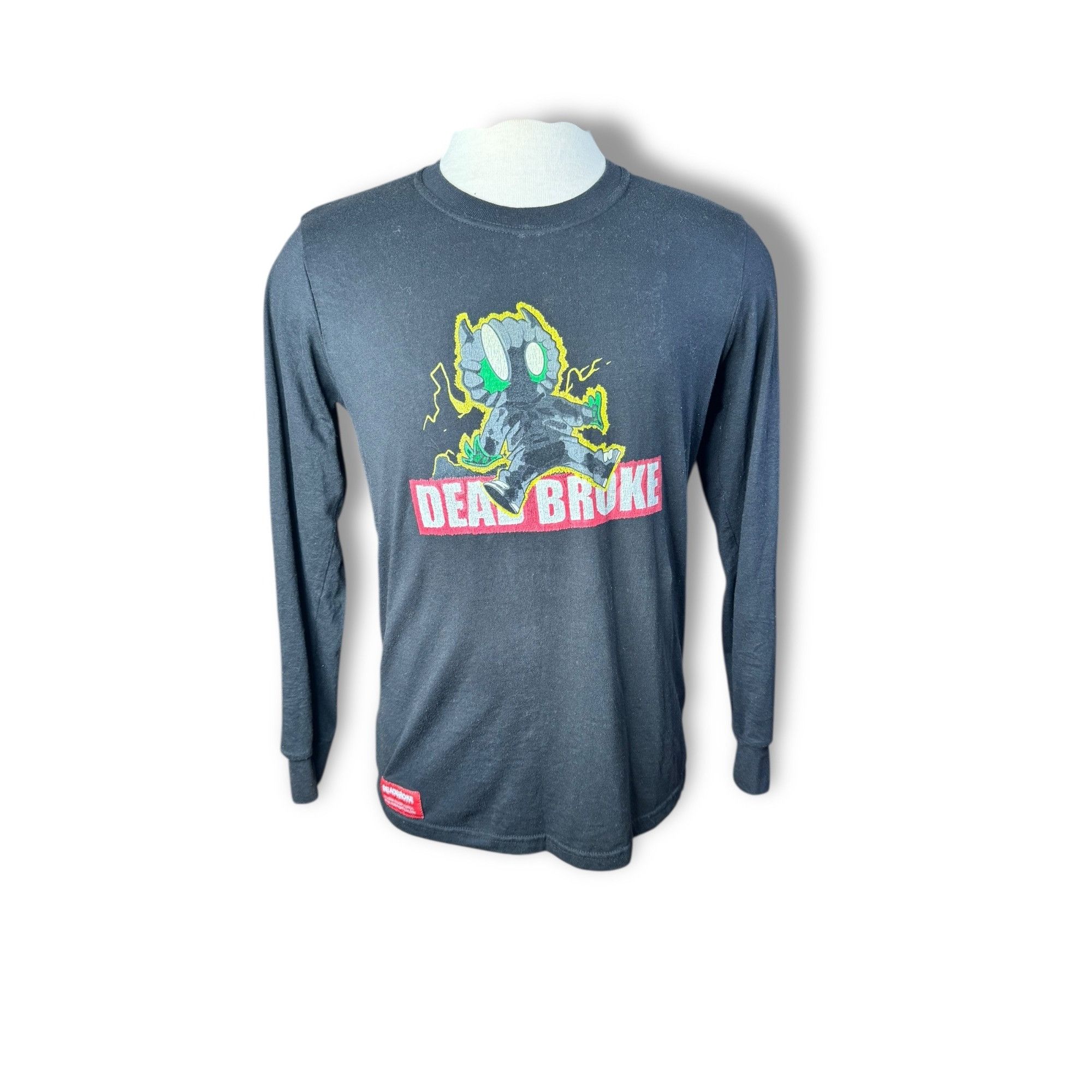 Other Deadbroke S Long Sleeve T-Shirt Black Graphic Tee Size US S / EU 44-46 / 1 - 1 Thumbnail