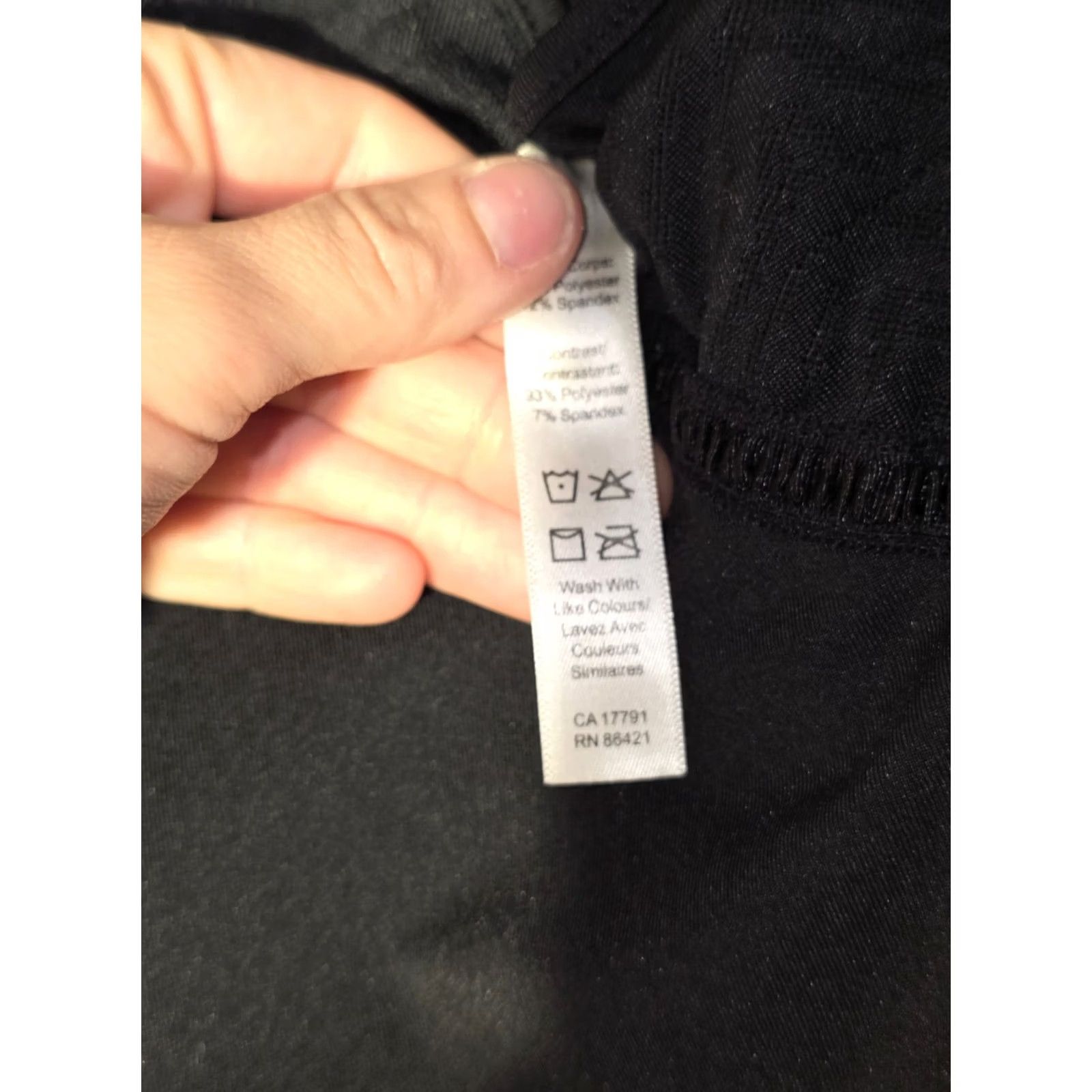 Kyodan Kyodan Racerback Tank Top Women's M Black Solid Polyester Sleeveless Scoop Neck Tie-Back Yoga Activewear Shirt Size M / US 6-8 / IT 42-44 - 5 Thumbnail