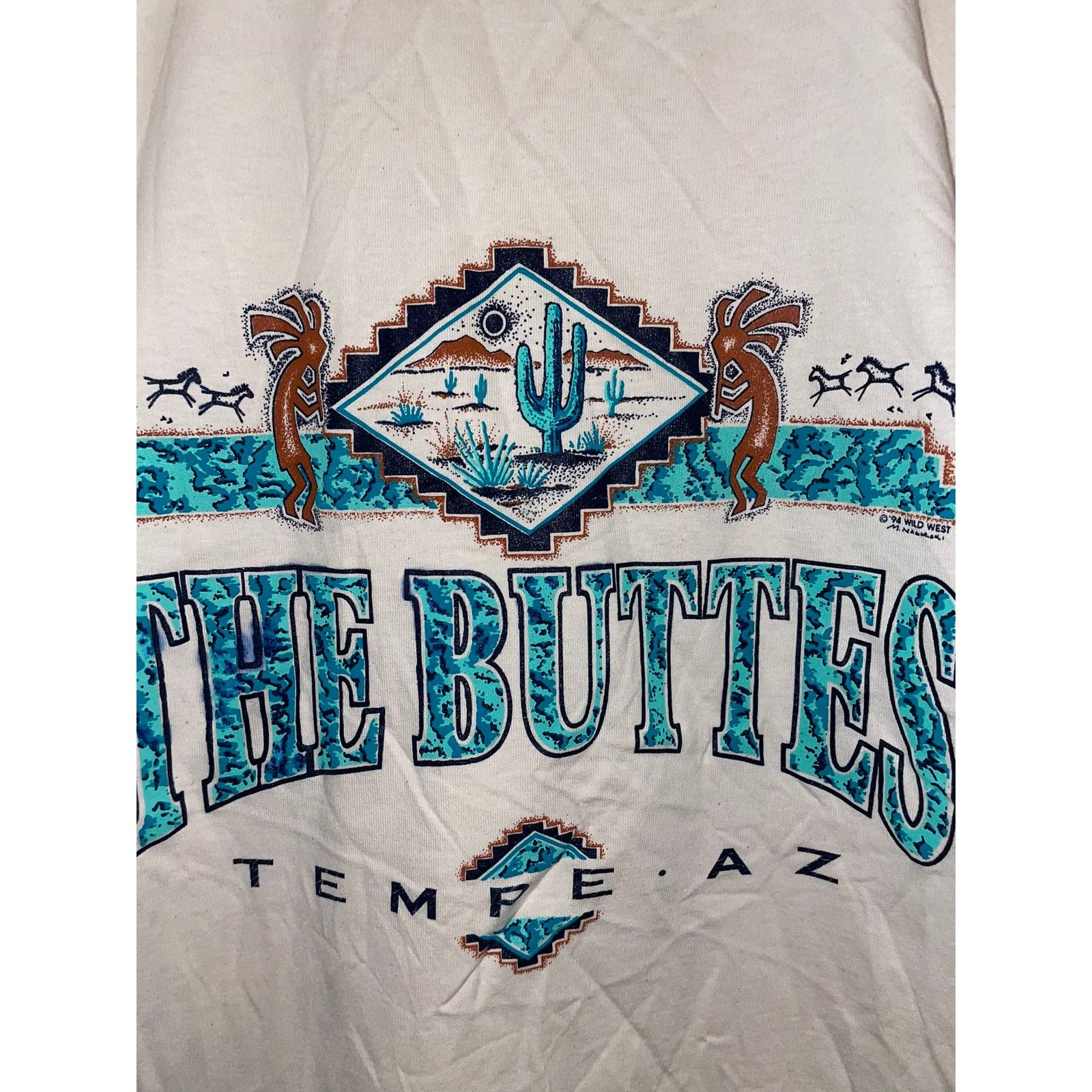Jerzees Vintage Arizona The Buttes Tempe Kokopelli Beige Shirt Size US L / EU 52-54 / 3 - 3 Thumbnail
