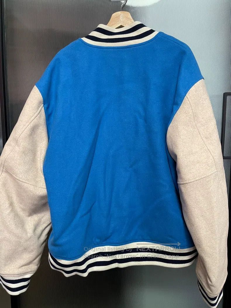 Acne Studios Acne Studios Blue Colorblocked Baseball Jacket Size US XL / EU 56 / 4 - 8 Thumbnail