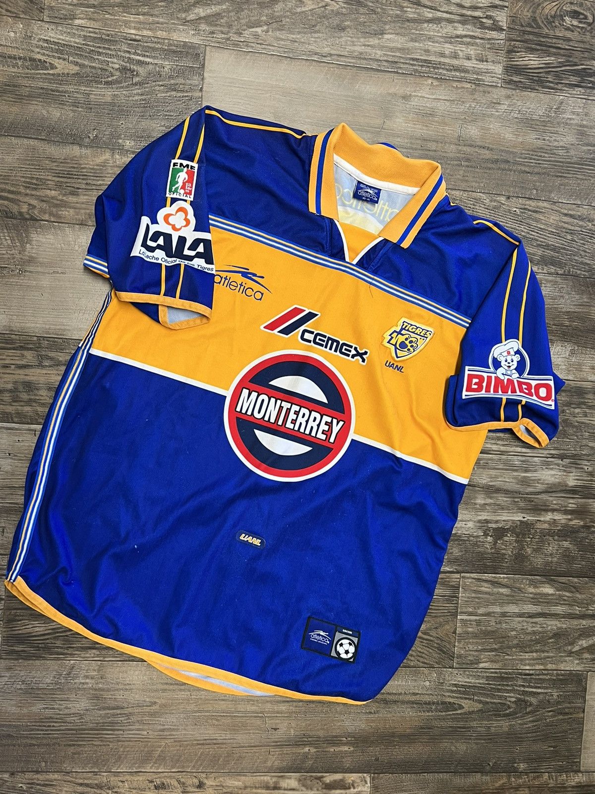 Maillot Vintage Tigres UANL Atlética - Taille G (L), Bleu, Occasion