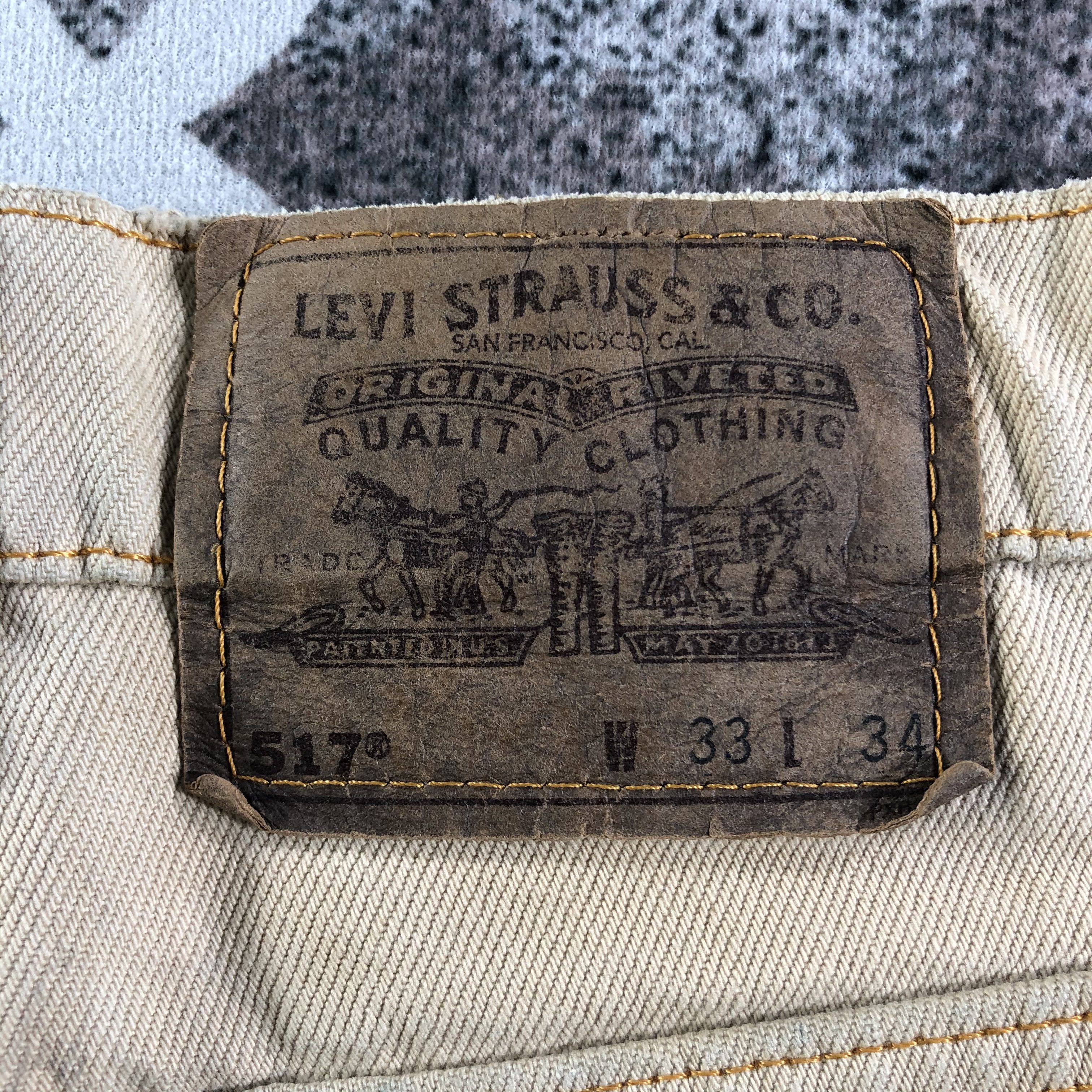 Levi's Vintage Levis 517 N Hollywood Price Kilomanjaro Flare Jeans Size US 32 / EU 48 - 5 Thumbnail