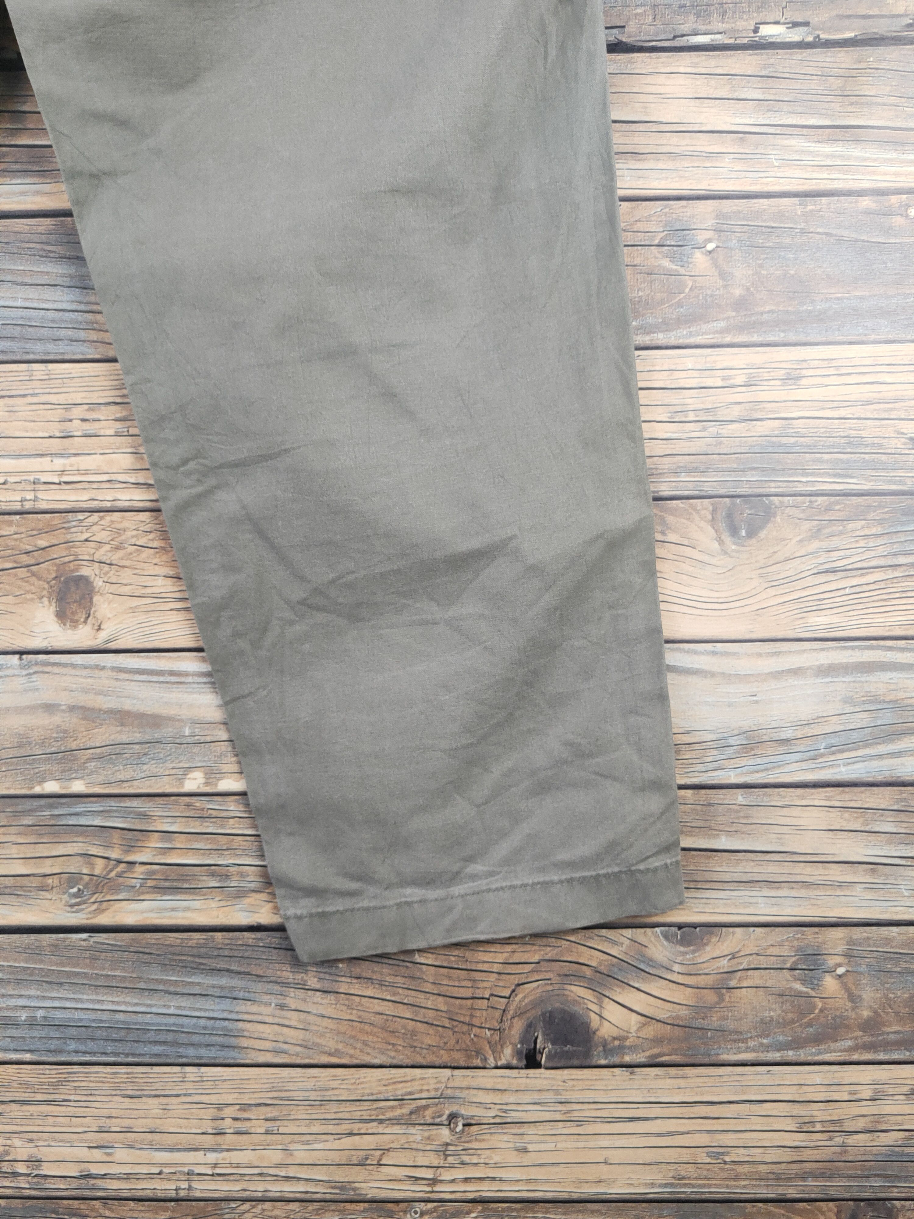 Japanese Brand DL Uniqlo Army Green Faded Multipocket Cargo Pants #46-280T Size US 36 / EU 52 - 11 Thumbnail
