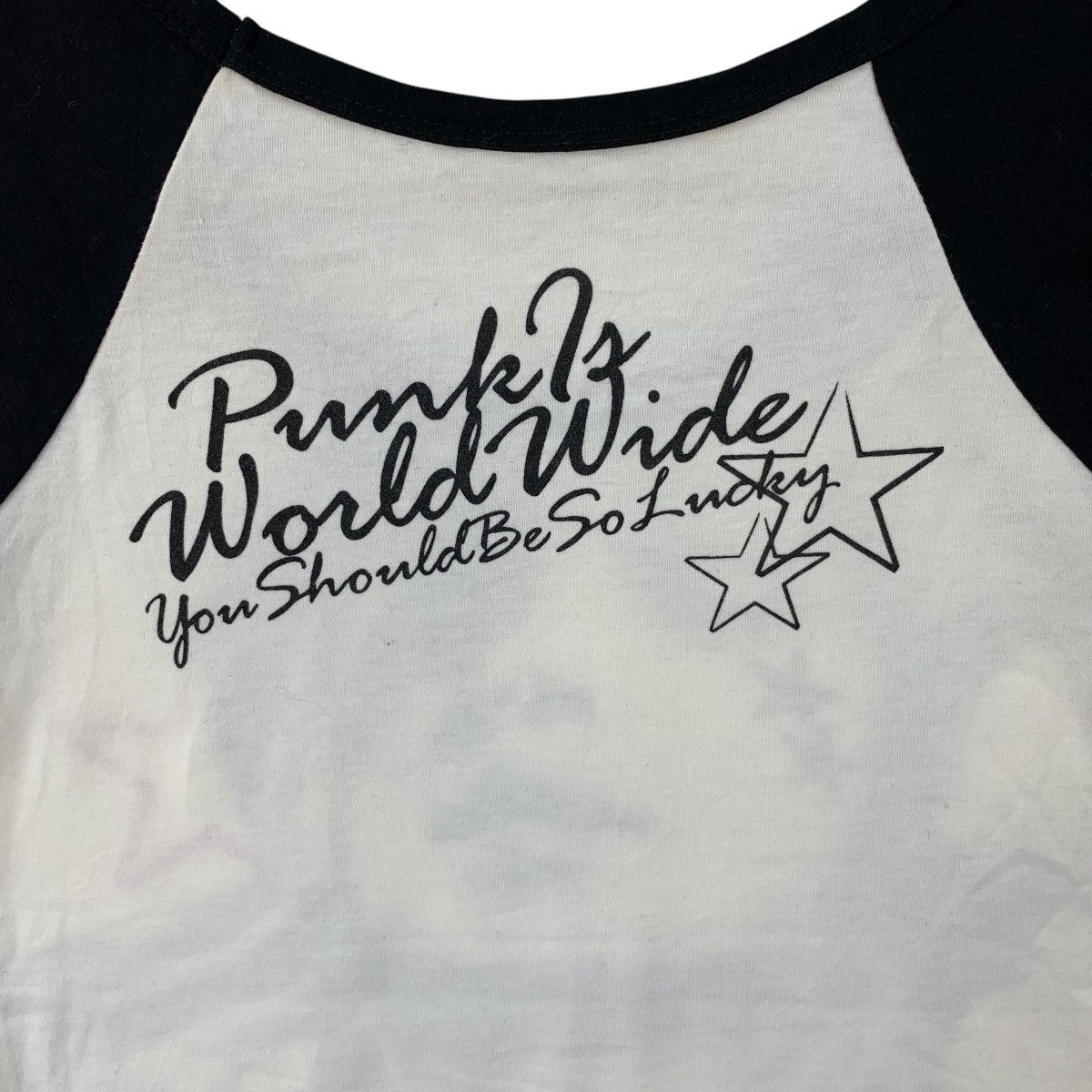 Swarovski PUNK WORLDWIDE SWAROVSKI Lucky Girl Star Tee Shirt Top Size XXS / US 00 / IT 34 - 5 Thumbnail