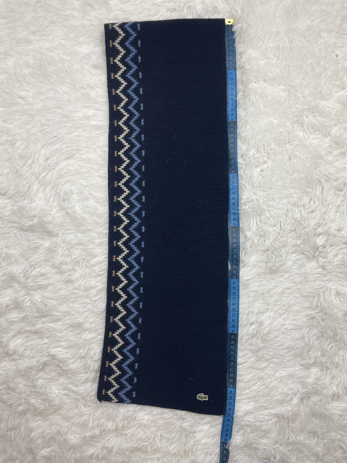 Lacoste Scarf Lacoste Vintage Old Money Size ONE SIZE - 4 Thumbnail