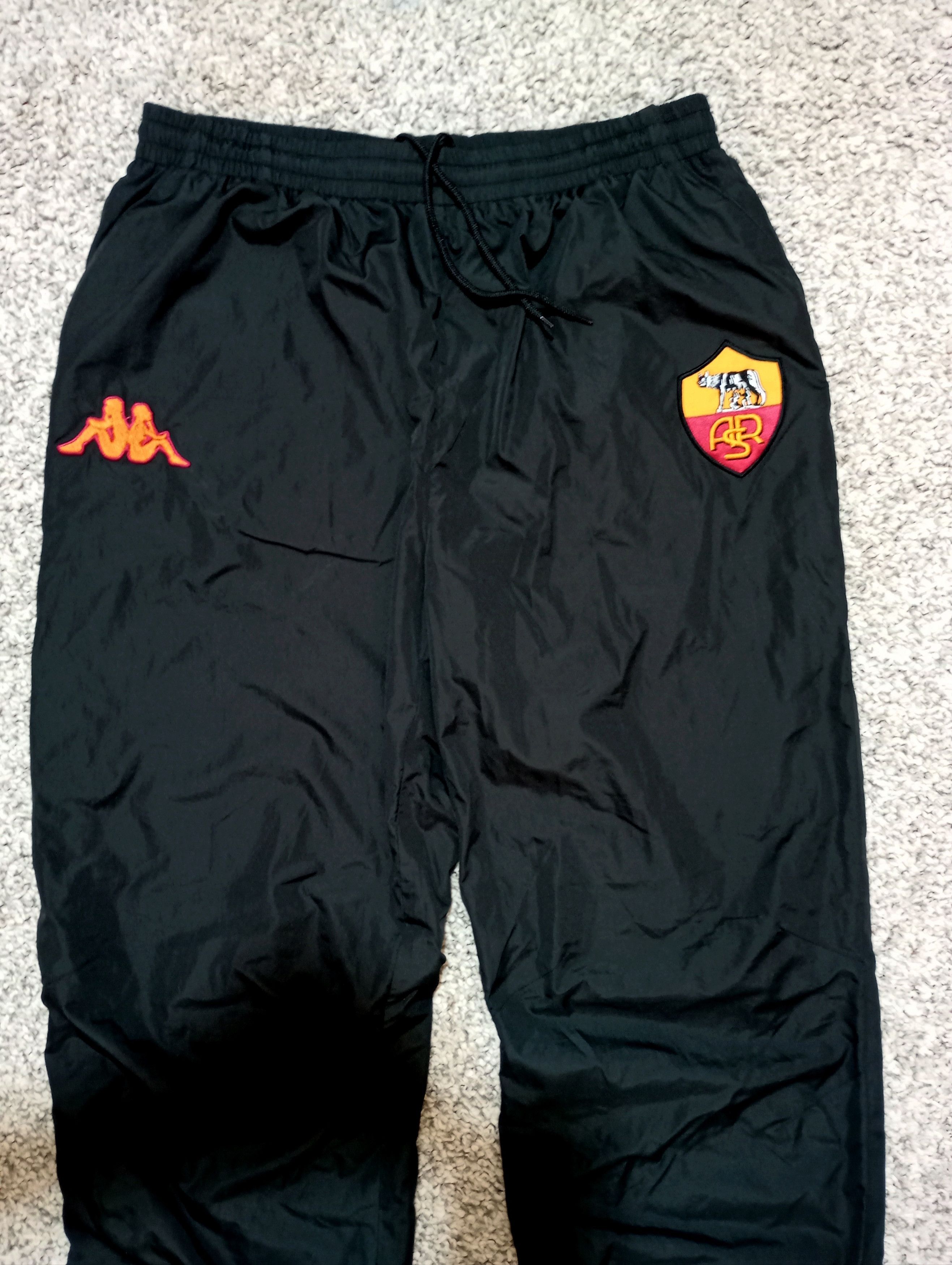 Kappa 🇮🇹 AS Roma Kappa Pants Windbreaker Style Logo Jogger XXL Size US 36 / EU 52 - 5 Thumbnail