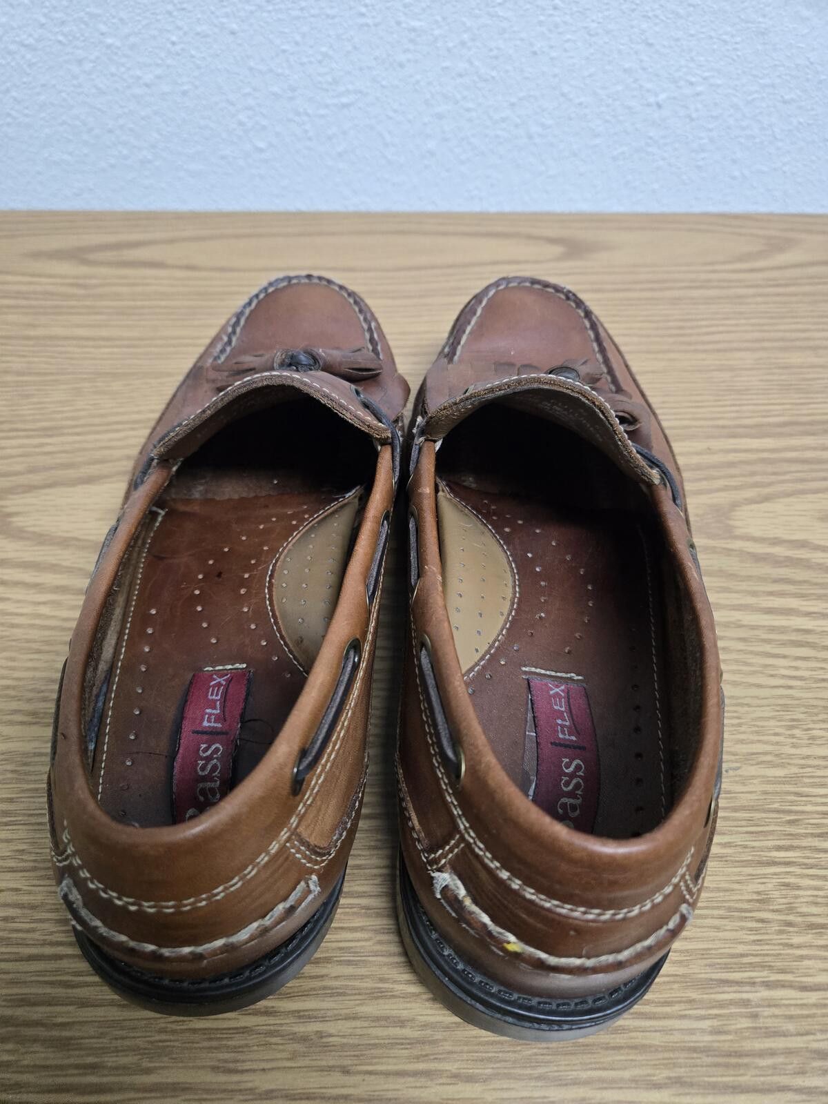 Bass Bass Brown Leather Loafers Kiltie Tassel Sz 9.5M 90s Preppy Size US 9.5 / EU 42-43 - 4 Thumbnail