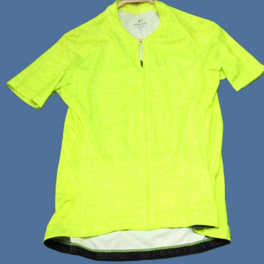 PEARL iZUMi Pearl Izumi Womens Shirt XL Yellow Cycling Jersey Full Zip Short Sleeve Top Size XL / US 12-14 / IT 48-50 - 1 Thumbnail