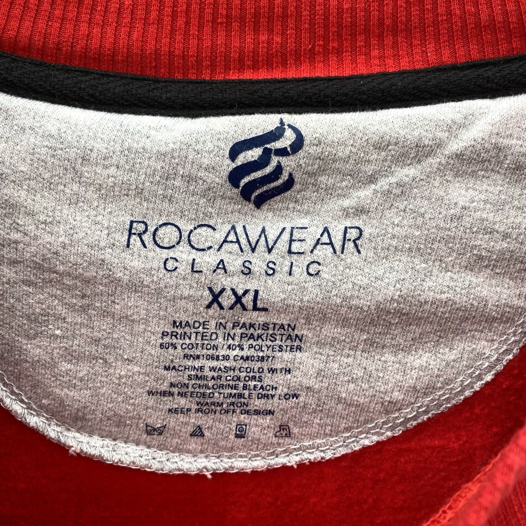 Rocawear VINTAGE Rocawear Pullover Men's 3XL Red Black Crewneck Spellout Sweater Streetwear Y2K Mens Size US XXL / EU 58 / 5 - 2 Thumbnail