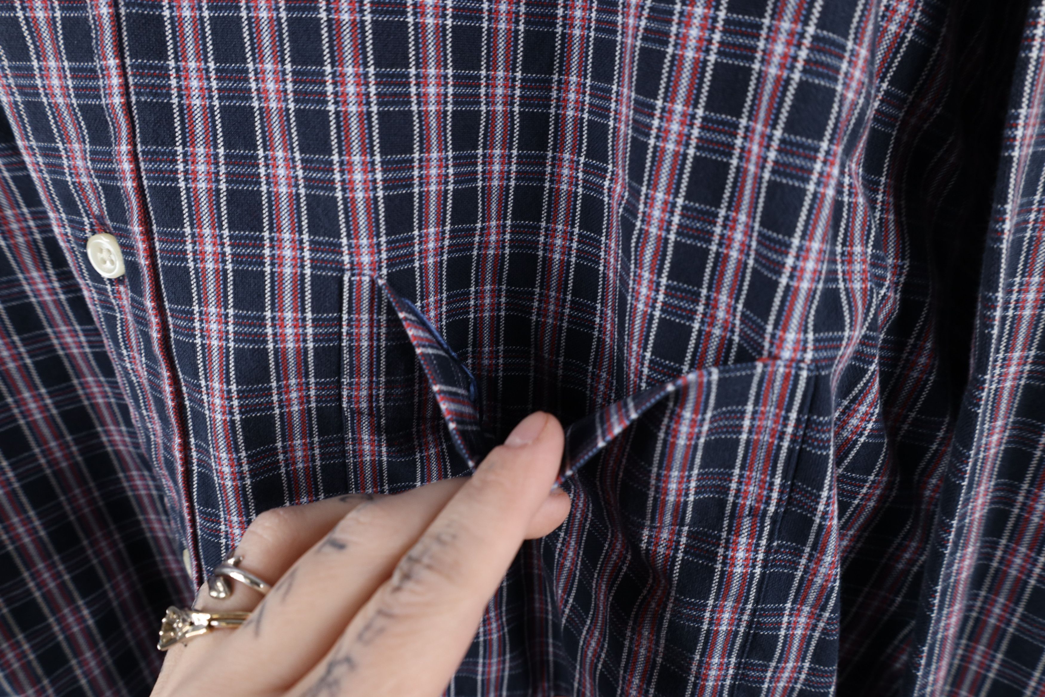 Ralph Lauren × Vintage Vintage 90s Ralph Lauren Heavy Baggy Fit Button Down Shirt Size US L / EU 52-54 / 3 - 5 Thumbnail