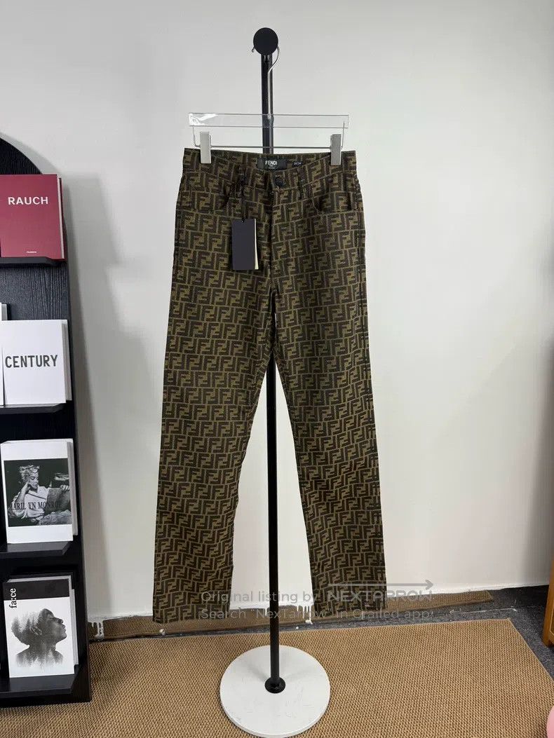 Fendi Fendi All-over print denim pants Size US 29 - 1 Thumbnail