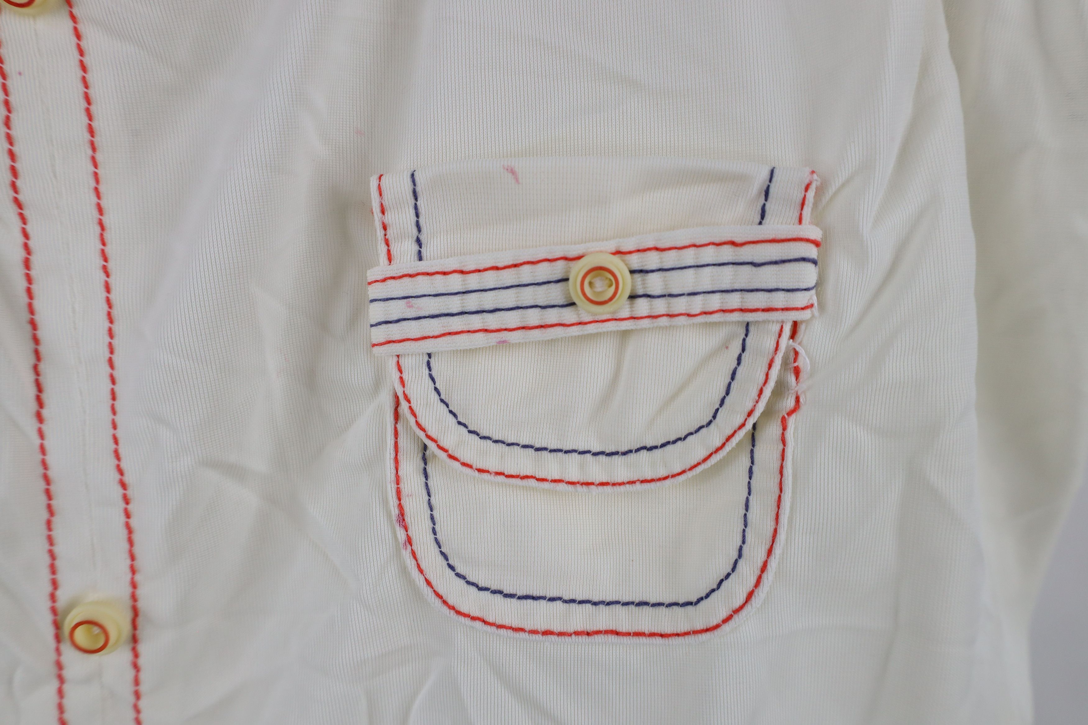 Vintage Vintage 60s 70 Streetwear Sheer Pocket Tank Top T-Shirt USA Size L / US 10 / IT 46 - 4 Thumbnail