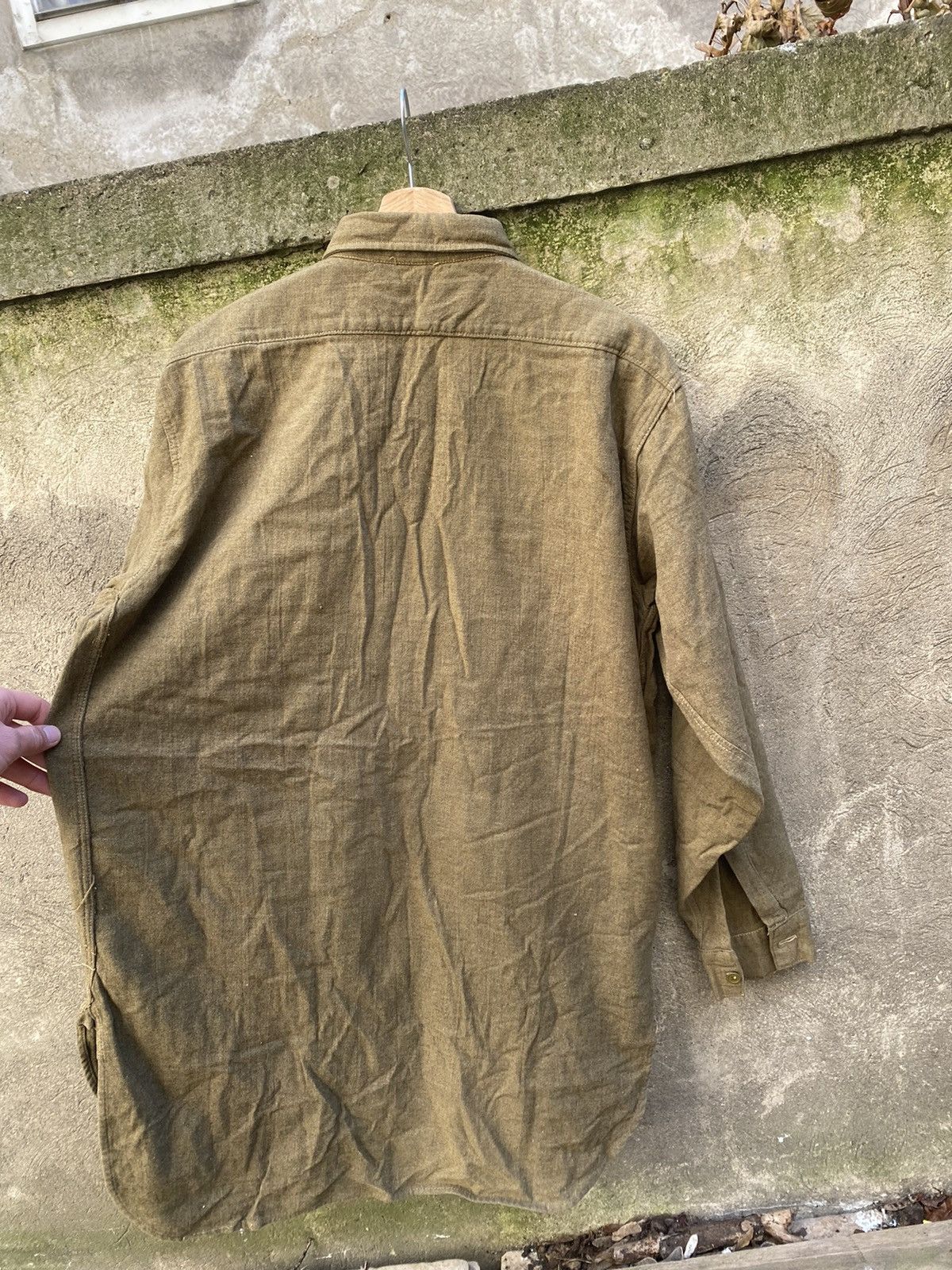 Vintage Vintage 40s British Army Issue Shirt Size US XL / EU 56 / 4 - 10 Thumbnail