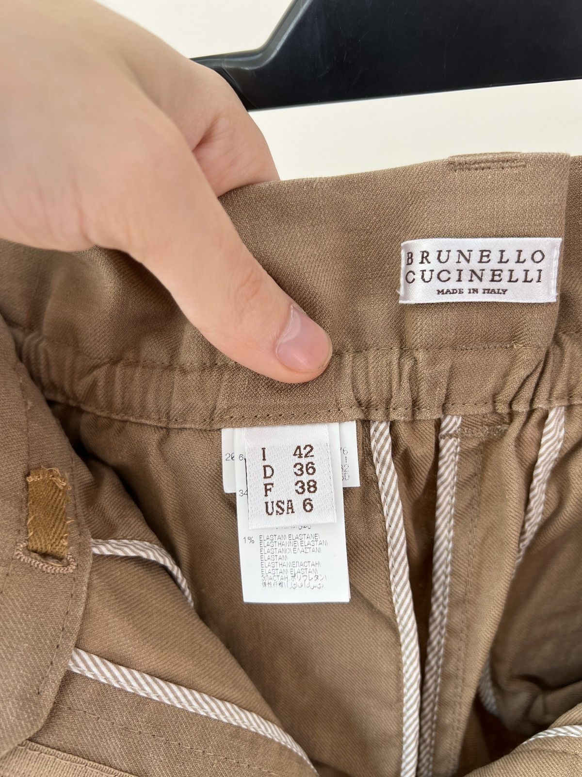 Brunello Cucinelli Vintage Brunello Cucinelli Women’s Linen Cotton Pants Size 28" / US 6 / IT 42 - 11 Thumbnail