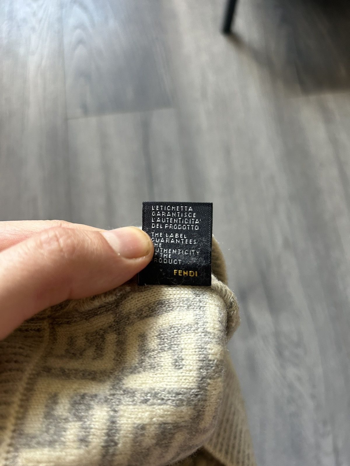 Fendi FF Zucca Monogram Wool Beanie Size ONE SIZE - 5 Thumbnail