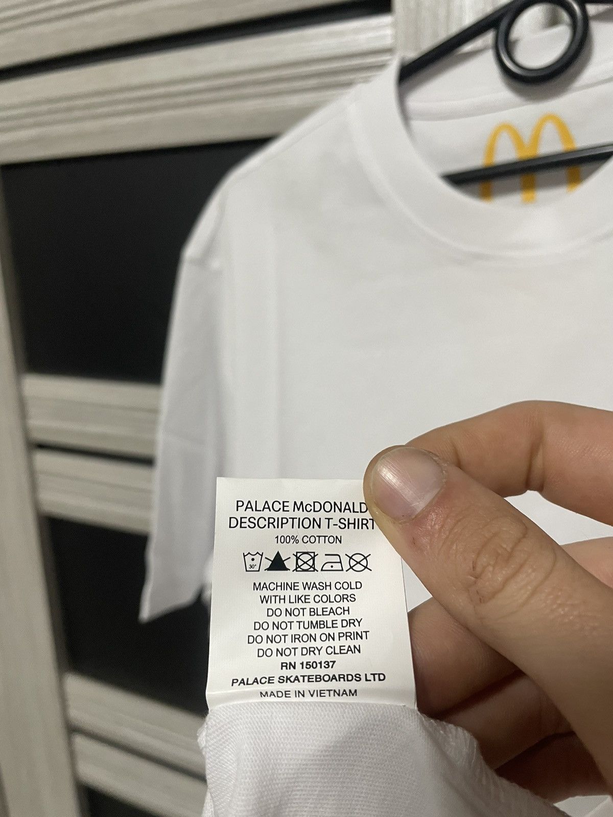 Palace New Palace McDonald’s Description T Shirt White Tee Size US M / EU 48-50 / 2 - 12 Thumbnail