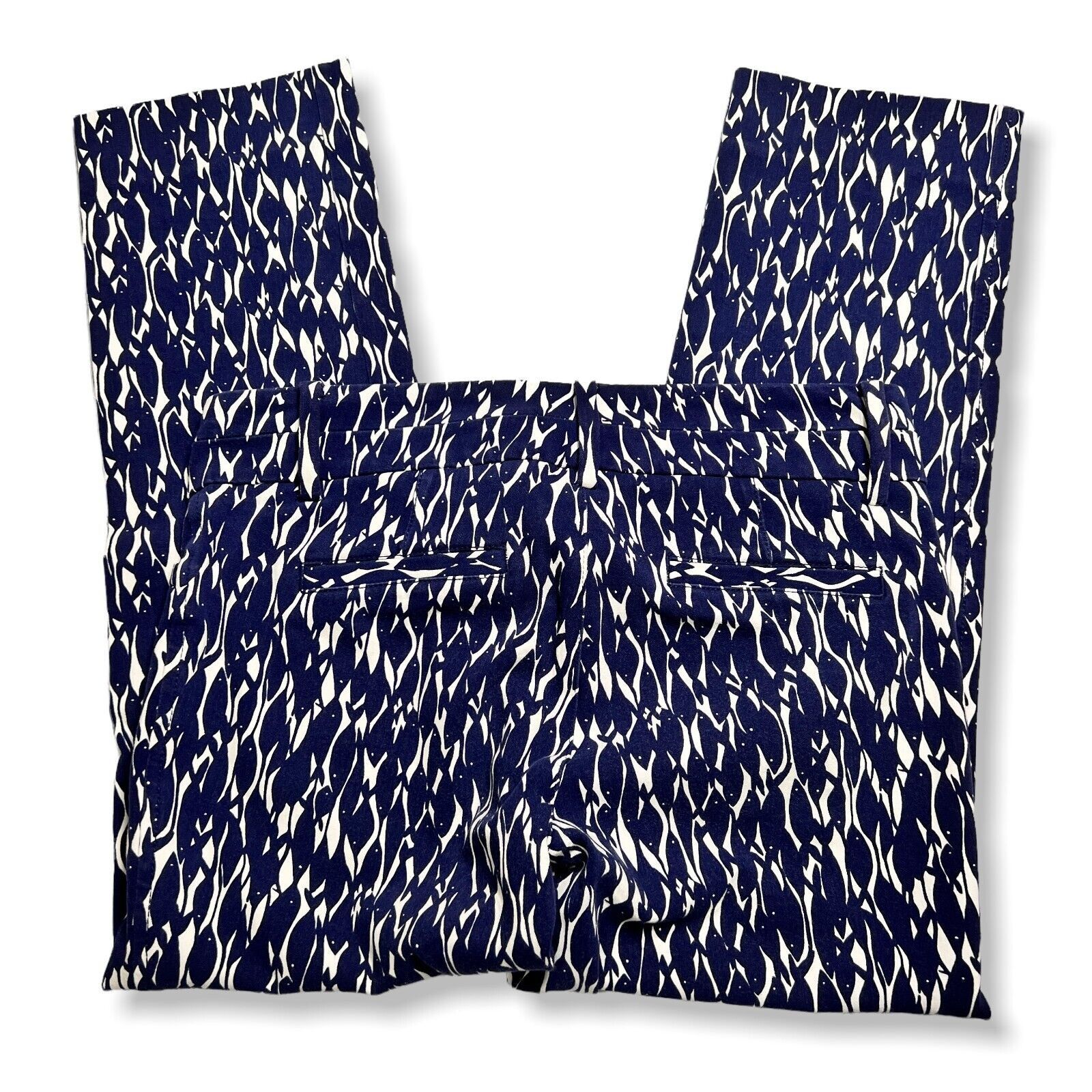 Lilly Pulitzer Lilly Pulitzer Go Fish Print Crop Pants Navy Size 6 Size 31" - 7 Thumbnail