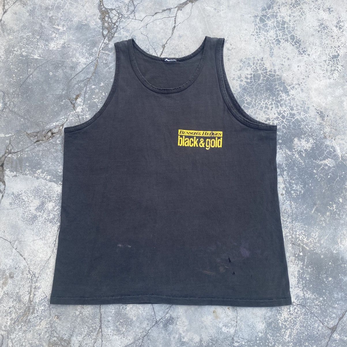 Rare BENSON & HEDGES Black & Gold tank top