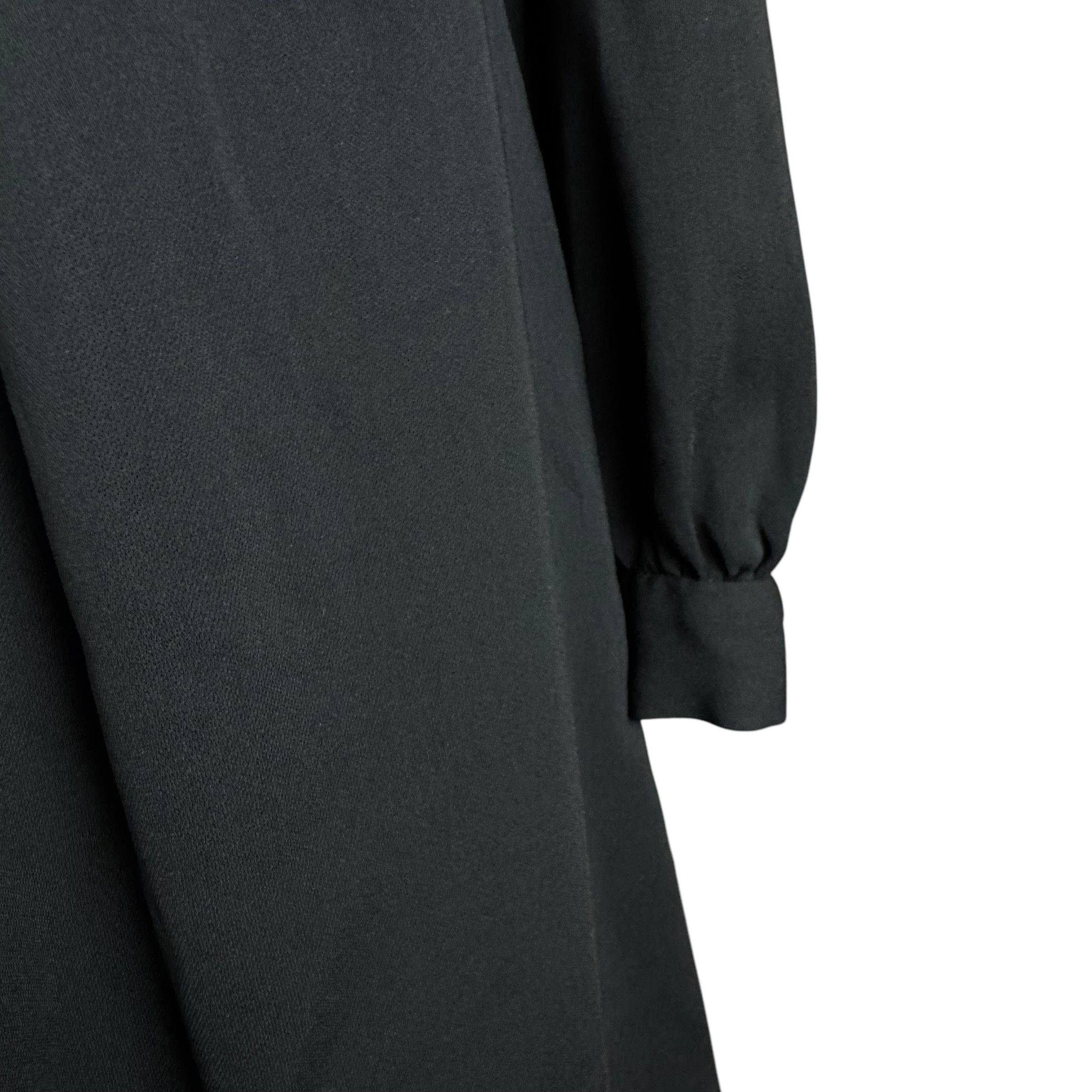 Vintage × Yves Saint Laurent Yves Saint Laurent Women's Tie Neck Long Sleeve Shirt Dress Size M / US 6-8 / IT 42-44 - 6 Thumbnail