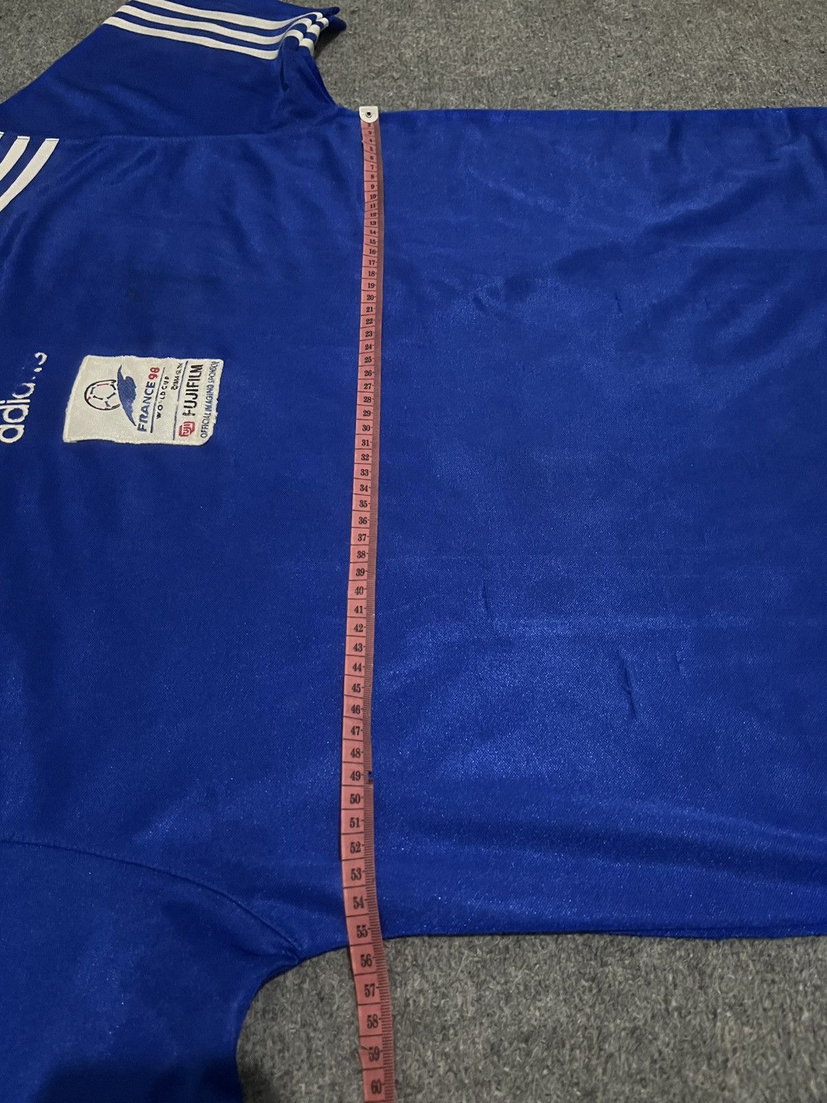 Vintage Vintage Adidas France FujiFilm 98 World Cup Jersey Size US L / EU 52-54 / 3 - 13 Thumbnail