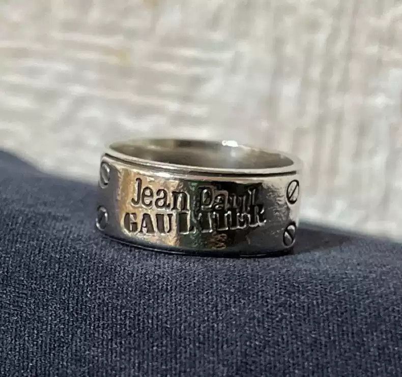 Jean Paul Gaultier Jean Paul Gaultier Silver lettering ring-2508 Size ONE SIZE - 1 Thumbnail