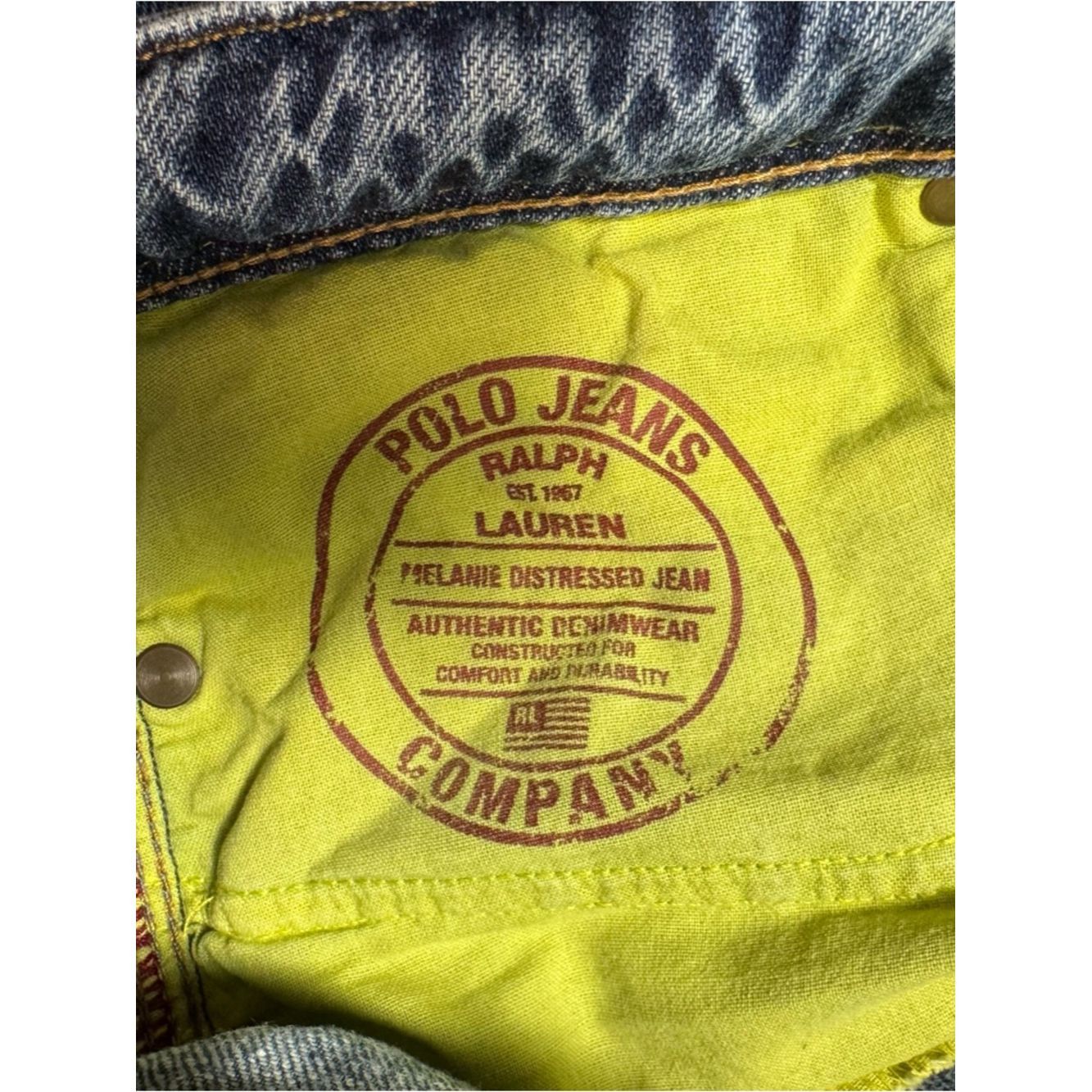Polo Ralph Lauren Vintage Polo Ralph Lauren Melanie Distressed Bootcut Jeans Size 29" - 6 Thumbnail