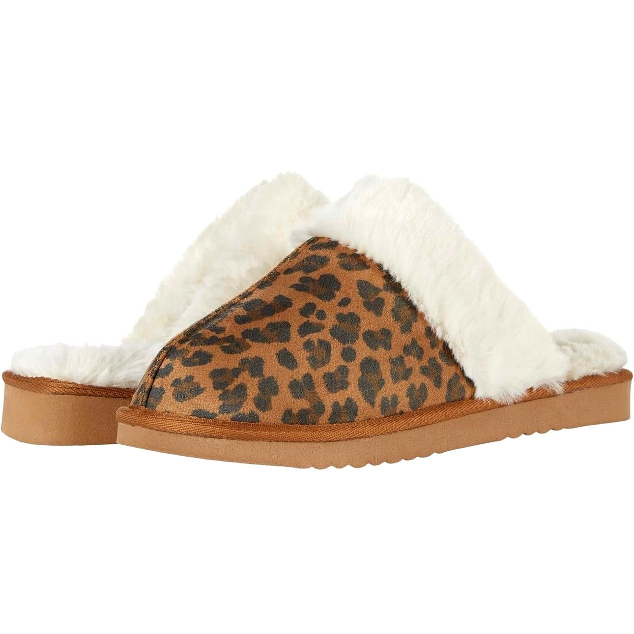 Other Volatile Microsuede Faux Shearling Slipper Leopard Fluff 9 Size US 9 / IT 39 - 4 Thumbnail