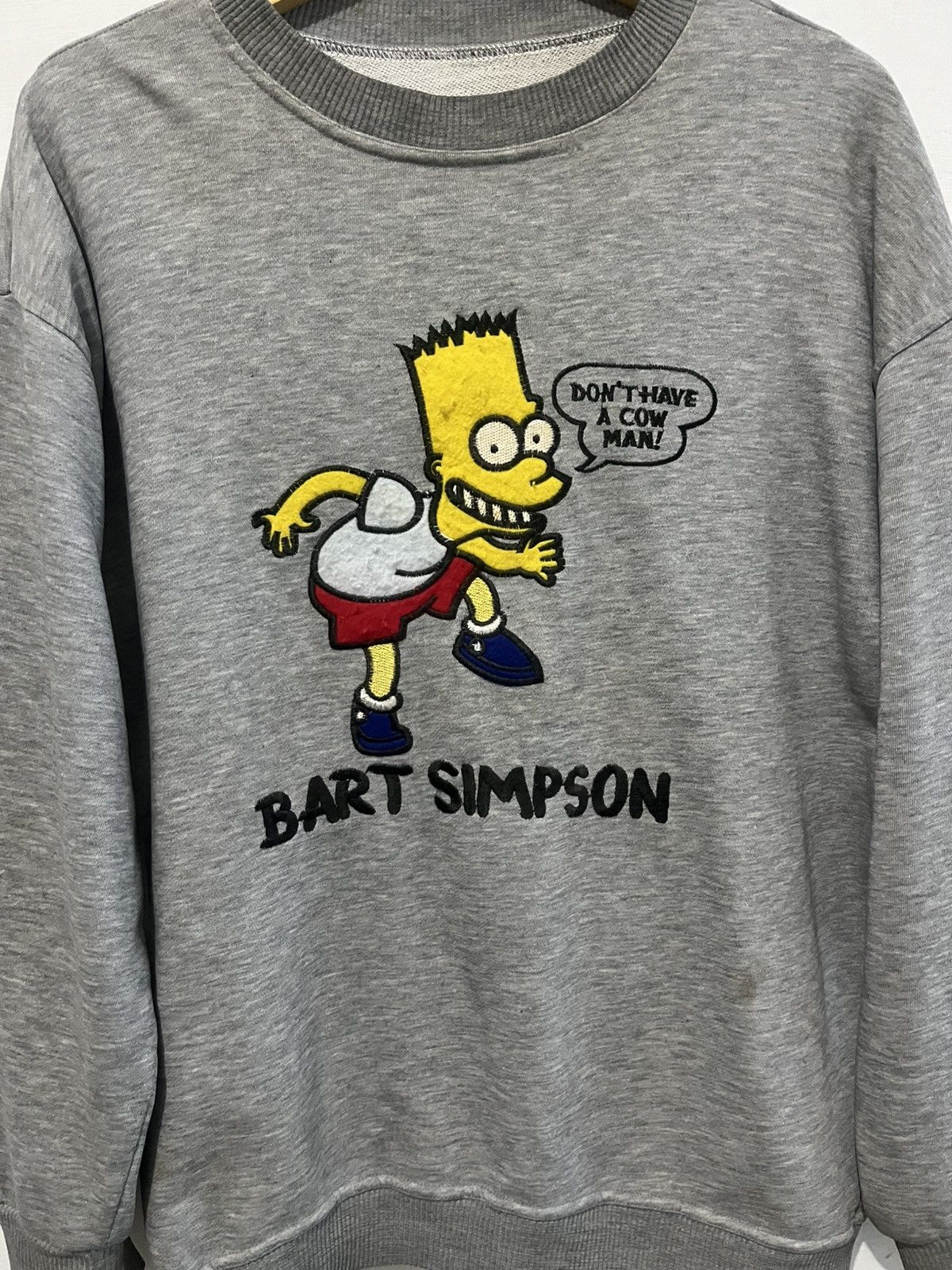 Cartoon Network Sweater Vintage Bart Simpson Embroidery Size US L / EU 52-54 / 3 - 3 Thumbnail