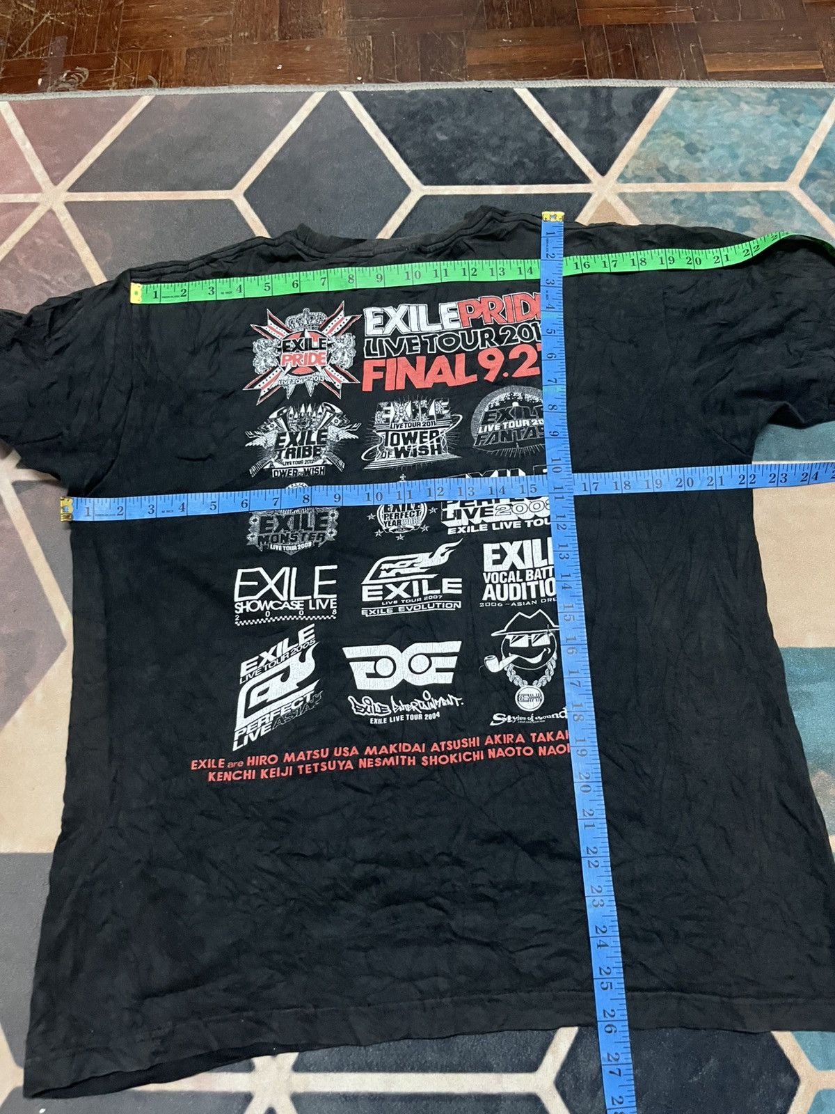 POP MART Exile Live Tour Japan Rock Band Size US L / EU 52-54 / 3 - 15 Thumbnail