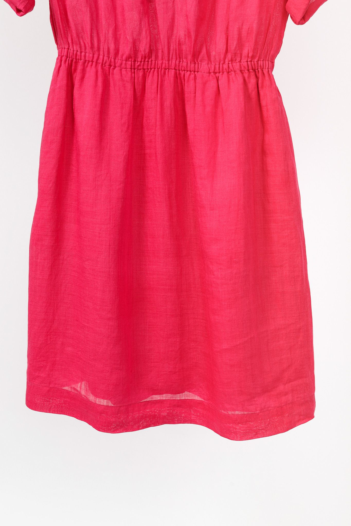 Burberry Burberry Brit Crimson Pink Ramie Trench Mini Dress Size M / US 6-8 / IT 42-44 - 7 Thumbnail
