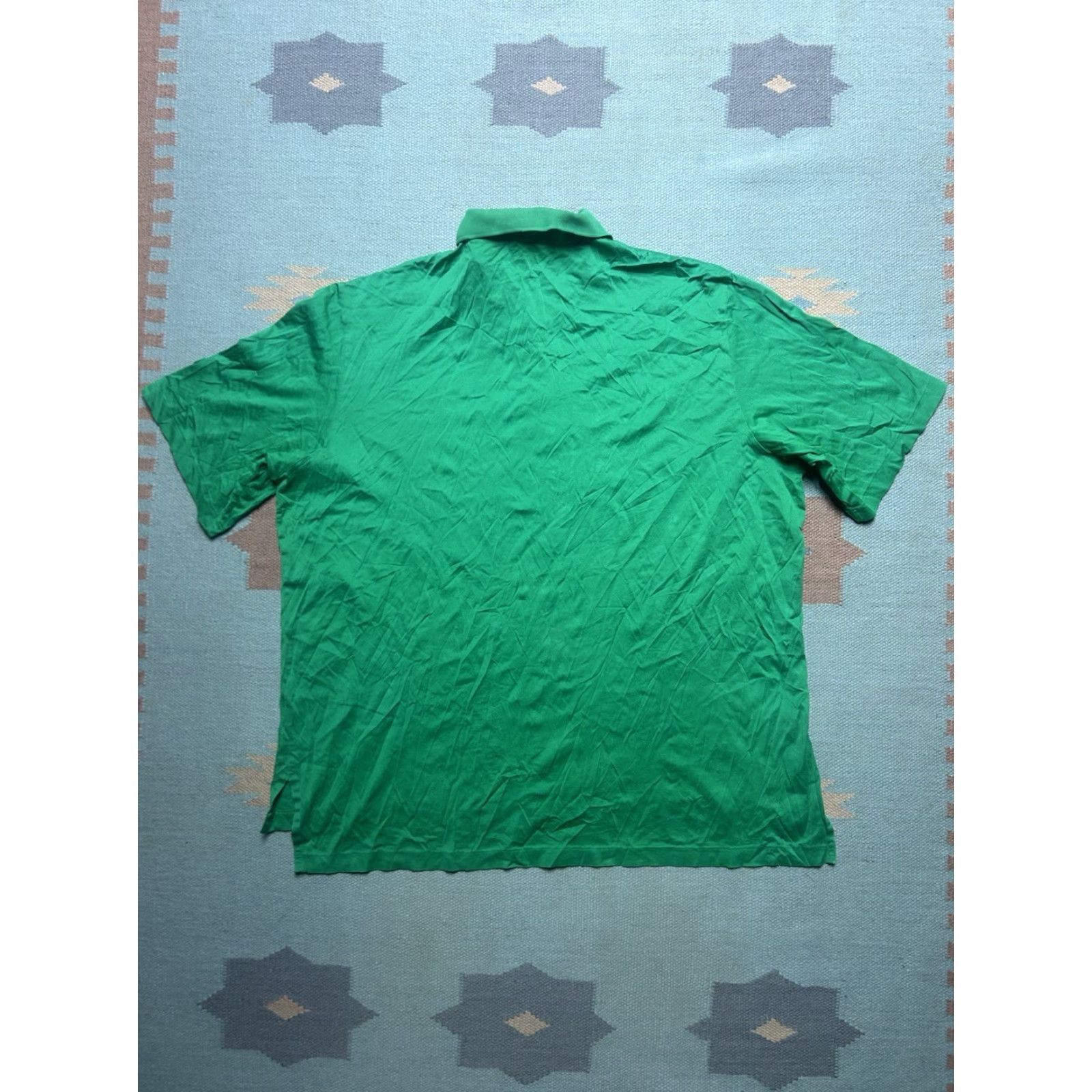 Ralph Lauren VINTAGE Polo Ralph Lauren Polo Golf Shirt XL Men Green Short Sleeve Pima Cotton Flaw Size US XL / EU 56 / 4 - 5 Thumbnail