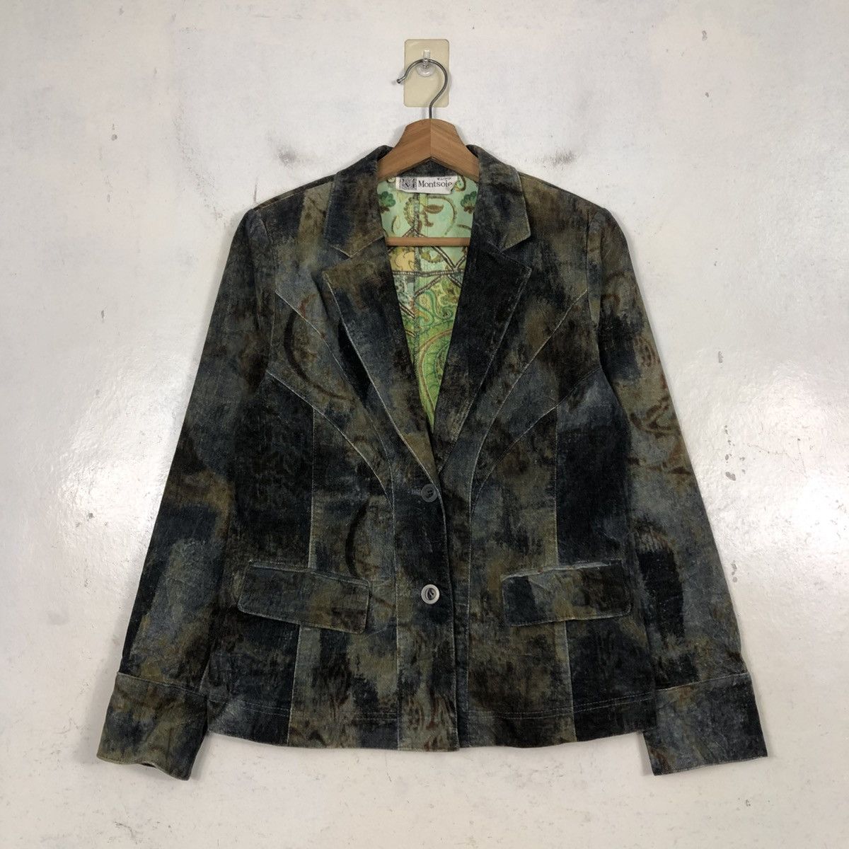 Japanese Brand 📌Vintage Suede Leather Jacket Montsoie Blanket Issey Miyake Size US M / EU 48-50 / 2 - 3 Thumbnail