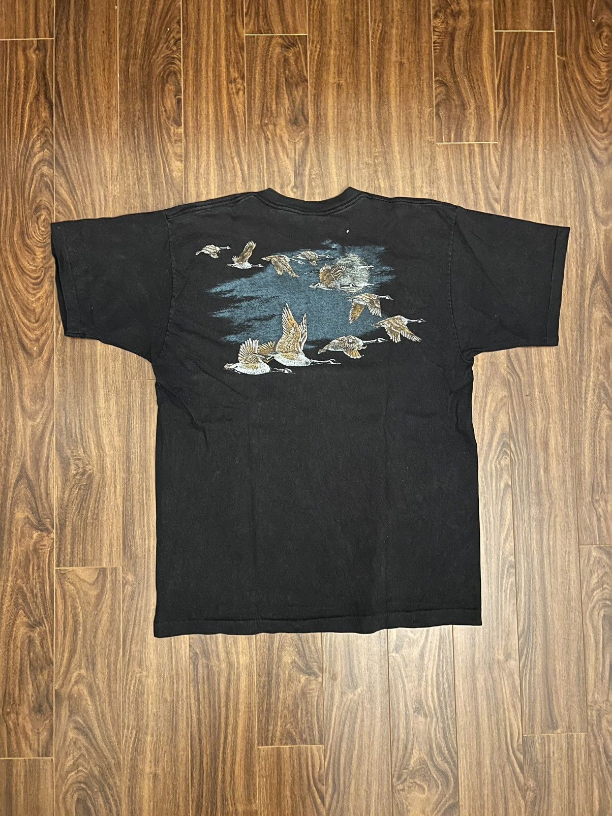 Woolrich Woolen Mills Vintage 90s Woolrich Canada Goose AOP Tee Size US XL / EU 56 / 4 - 2 Thumbnail