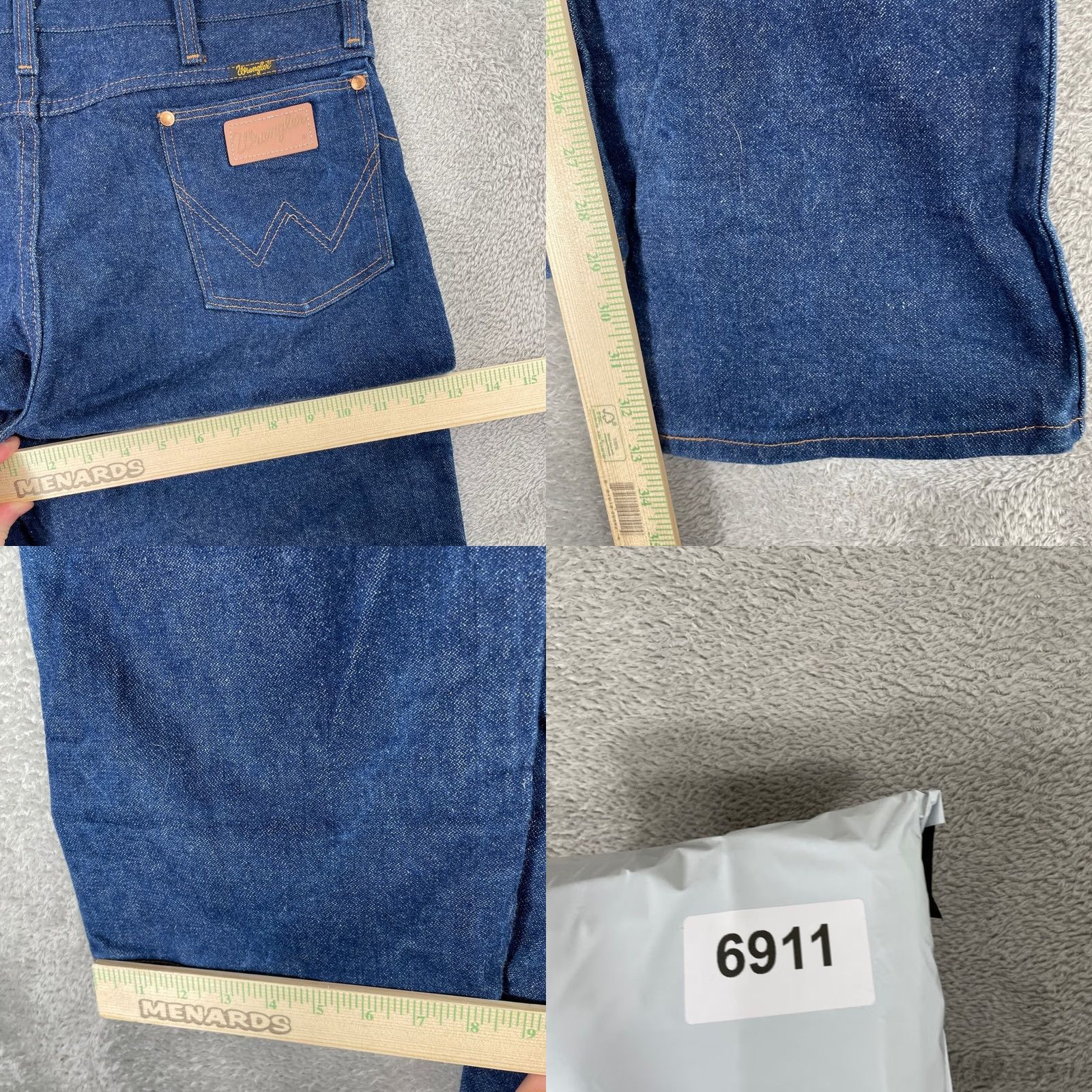 Wrangler VINTAGE Wrangler Cowboy Cut Jeans Mens 38x32 Blue Slim Fit Denim Made in USA Size US 38 / EU 54 - 8 Thumbnail