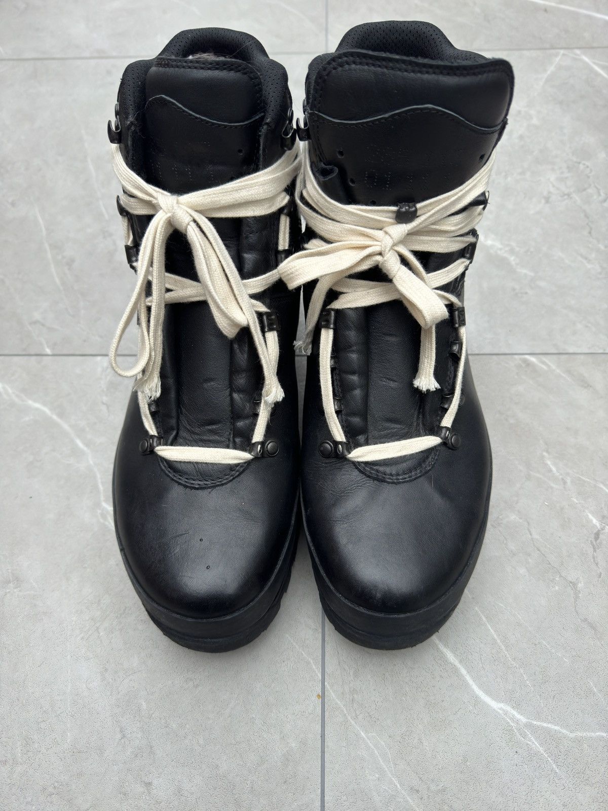 Vintage 1970s Vintage Military Black Leather Combat Boots Size US 10 / EU 43 - 7 Thumbnail