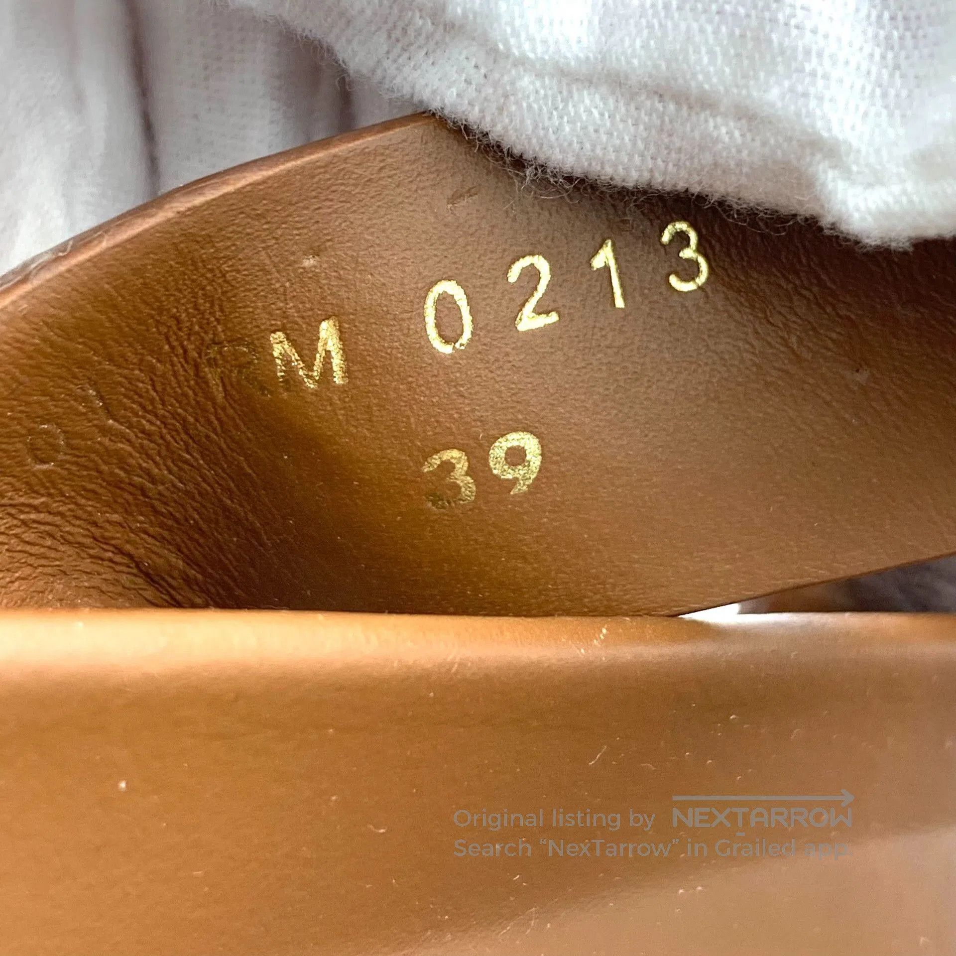 Celine Celine Brown Leather Triomphe Buckle Flat Sandals. Size US 8 / IT 38 - 6 Thumbnail