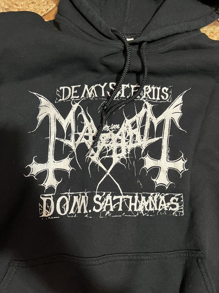 Band Tees × Vintage Early 00 Mayhem Hoodie black metal death burzum darkthrone Size US XXL / EU 58 / 5 - 4 Thumbnail