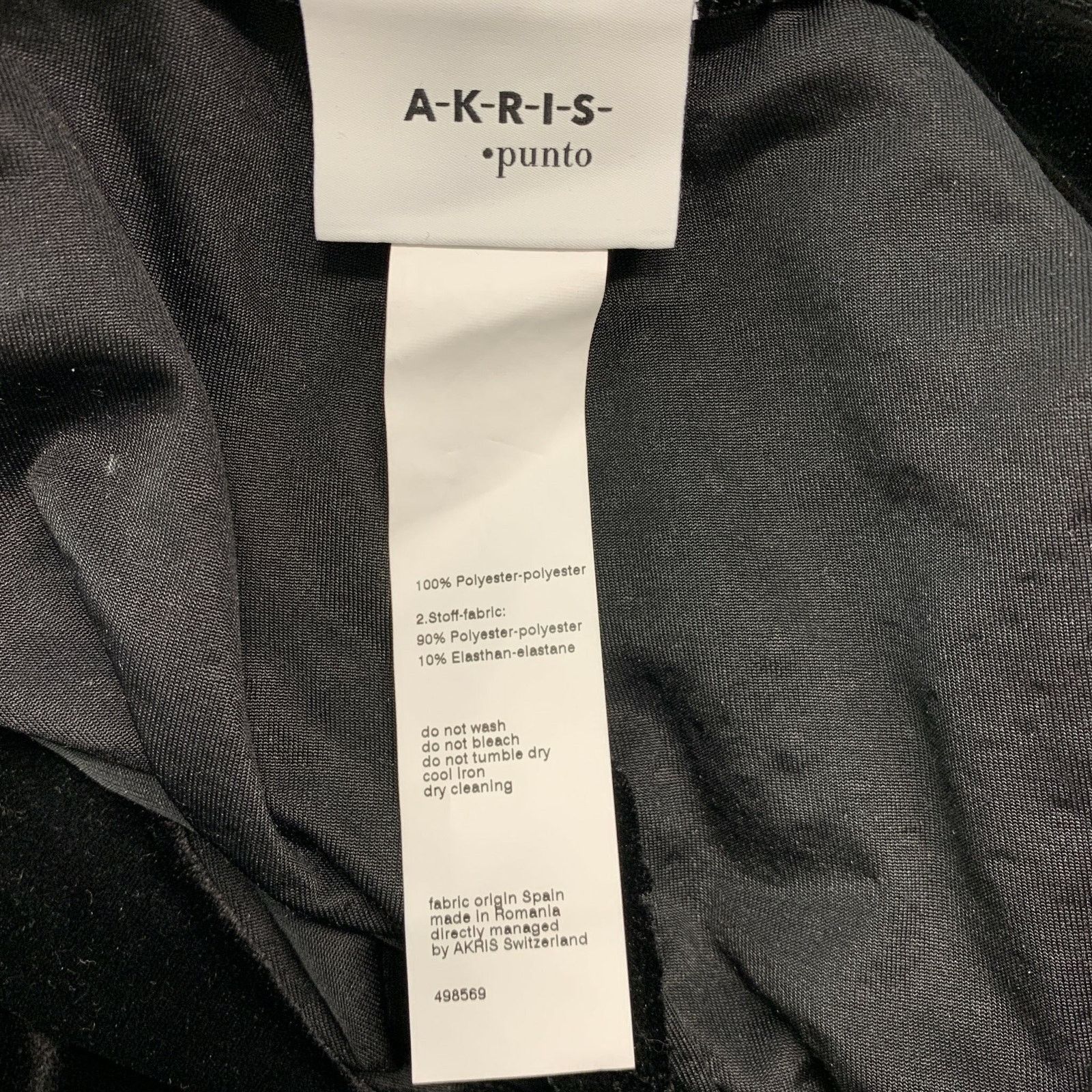 Akris AKRIS Size 10 Black Polyester Beaded Dress Pants Size 32" / US 10 / IT 46 - 5 Thumbnail