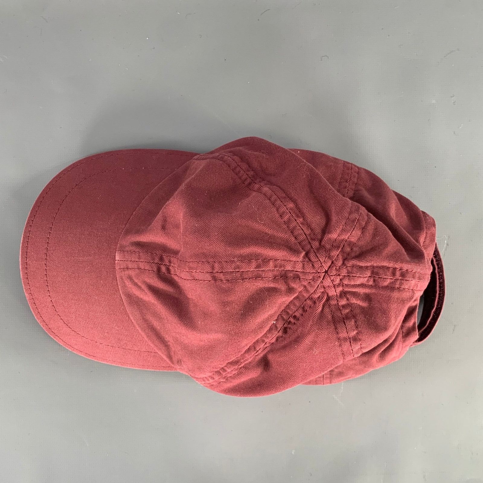 Brunello Cucinelli BRUNELLO CUCINELLI Size M Burgundy Cotton Hats Size ONE SIZE - 6 Thumbnail