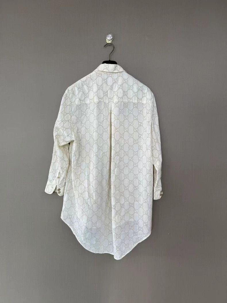 Gucci Gucci Hollow-out double G full-print logo shirt 2503-Nextar Size XS / US 0-2 / IT 36-38 - 2 Thumbnail