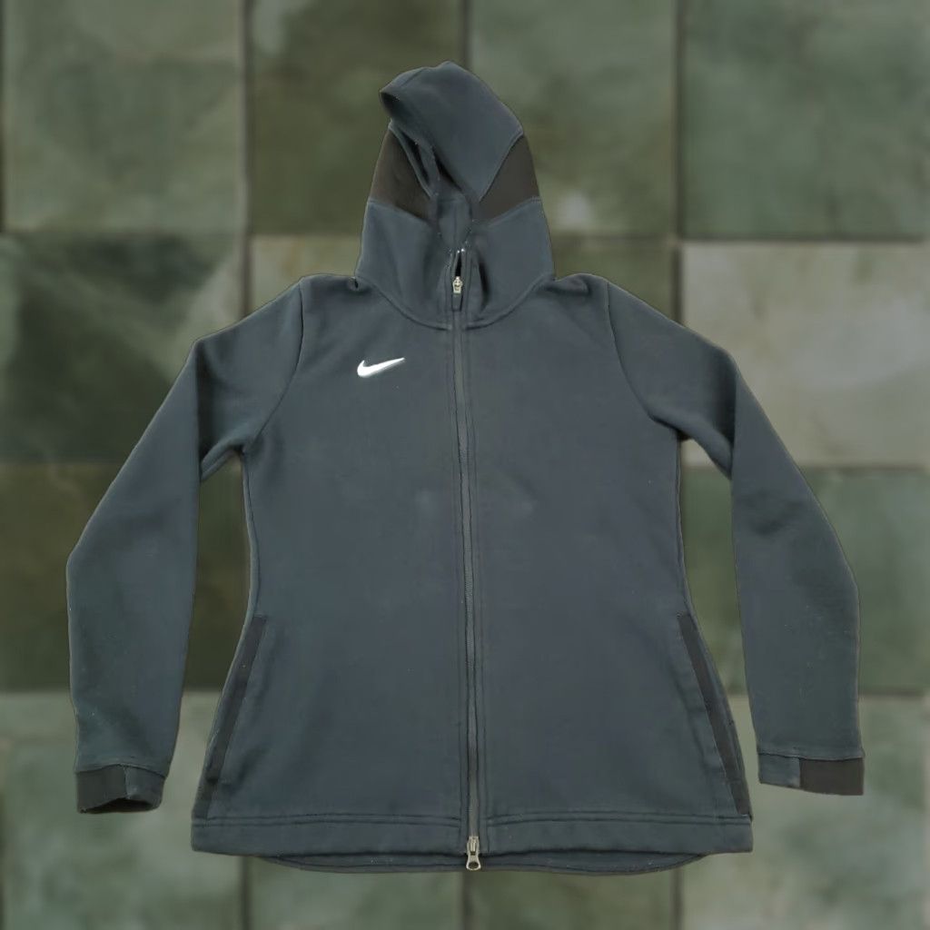 Nike Nike Women's Black Hooded Full Zip Sweatshirt Hoodie Medium Size M / US 6-8 / IT 42-44 - 1 Thumbnail