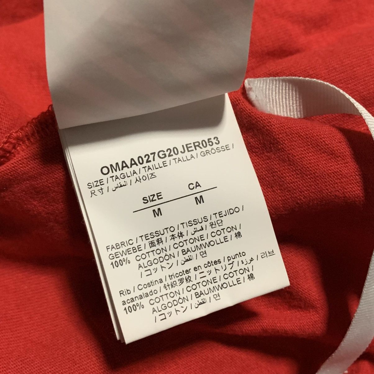 Off-White Off White Medium Airport Arrows Red Tee Virgil Abloh Size US M / EU 48-50 / 2 - 8 Thumbnail