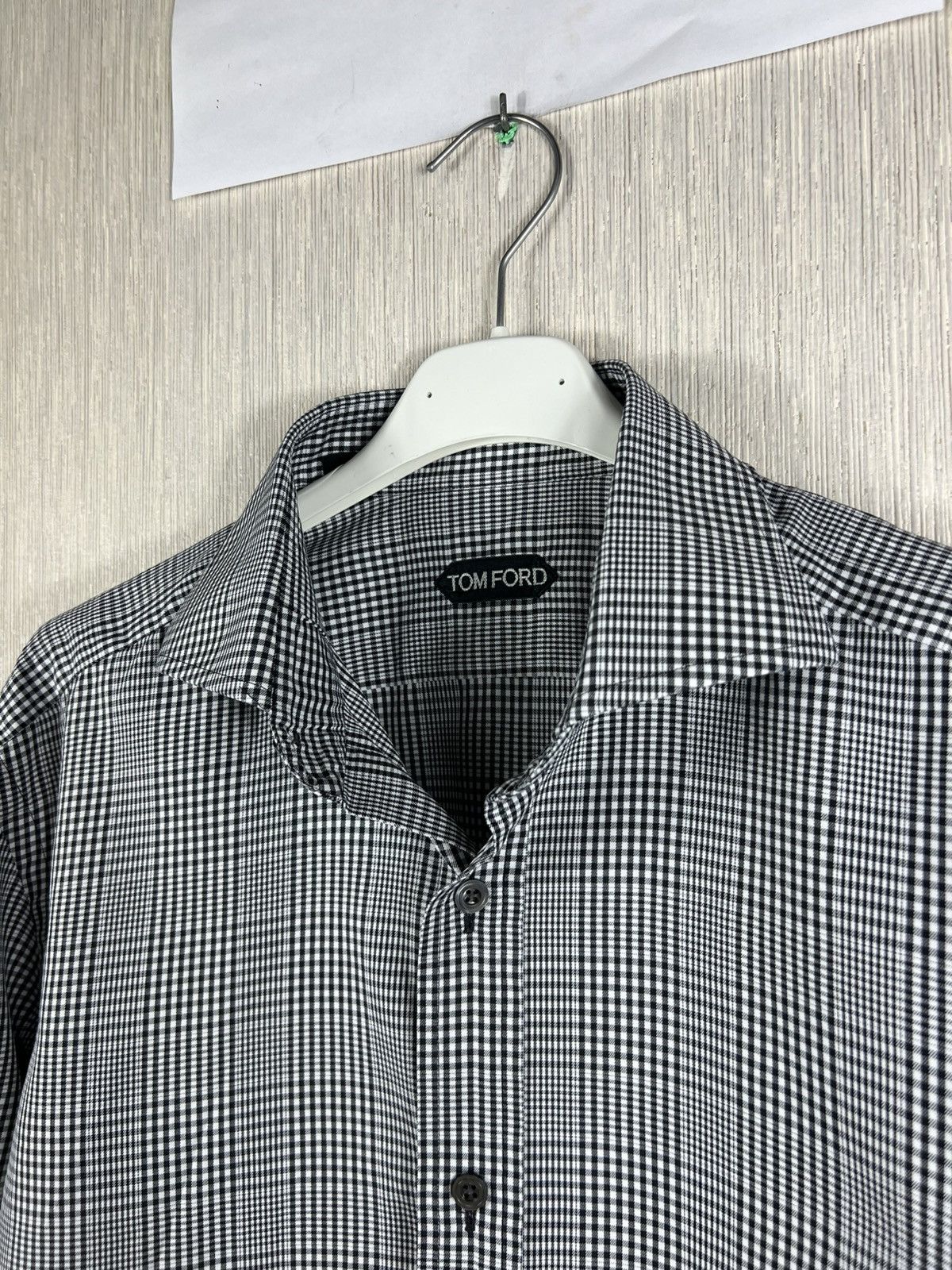 Tom Ford Tom Ford Prince of Wales checked classic button up shirt Size US L / EU 52-54 / 3 - 8 Thumbnail
