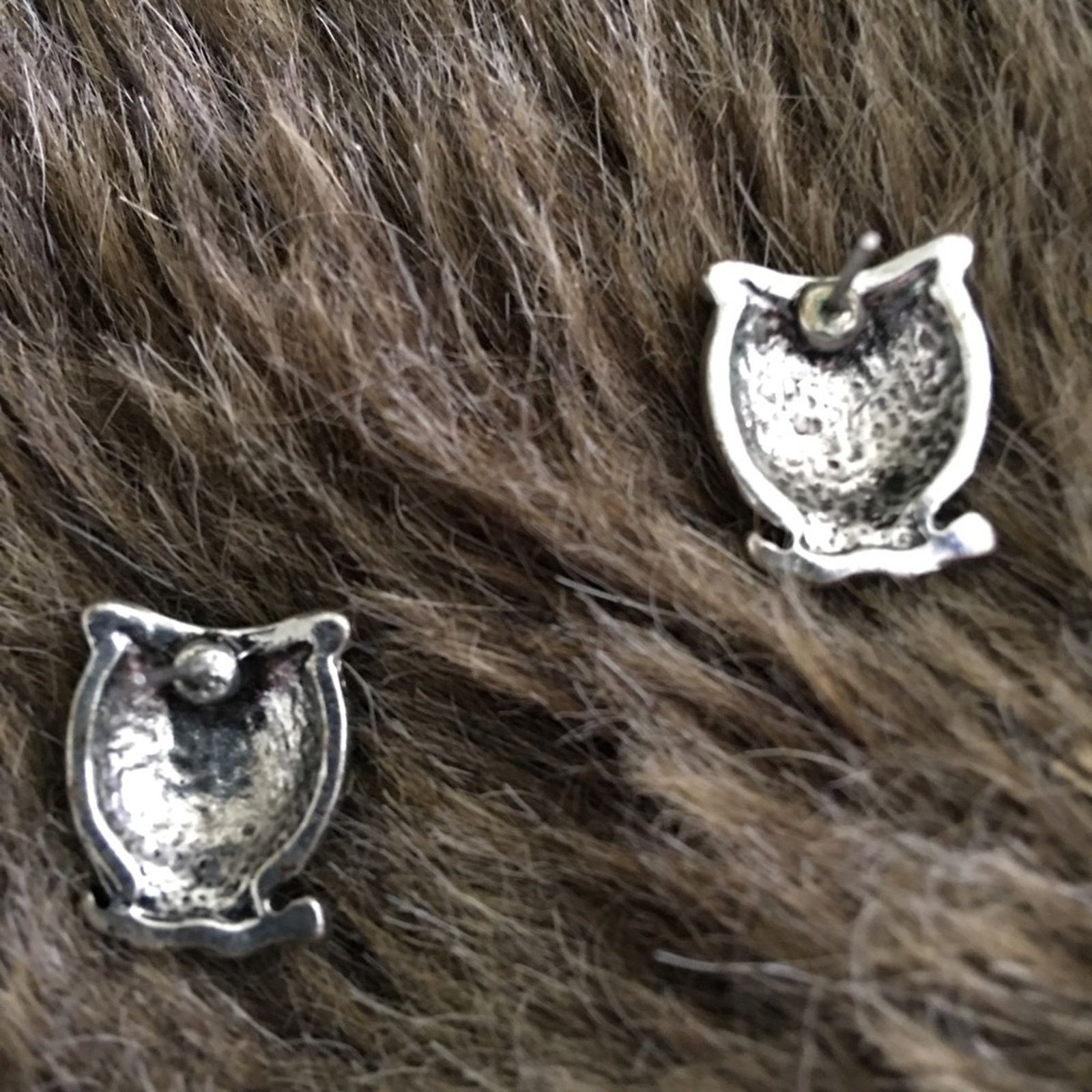 Jewelry Silver tone rhinestone owl on a branch earrings Size ONE SIZE - 4 Thumbnail