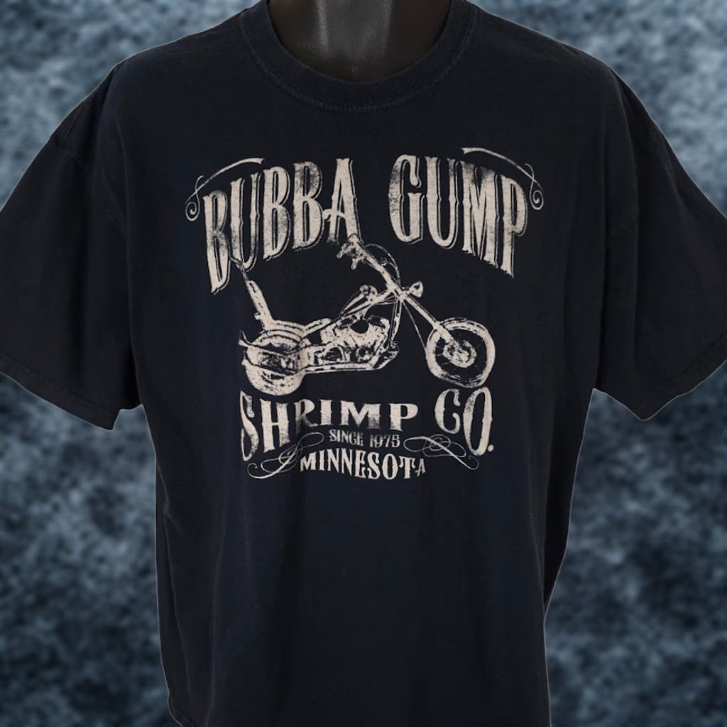 CO Bubba Gump T Shirt Mens XL Black Shrimp Co Minnesota I Ate Some Vintage: No Size US XL / EU 56 / 4 - 1 Thumbnail
