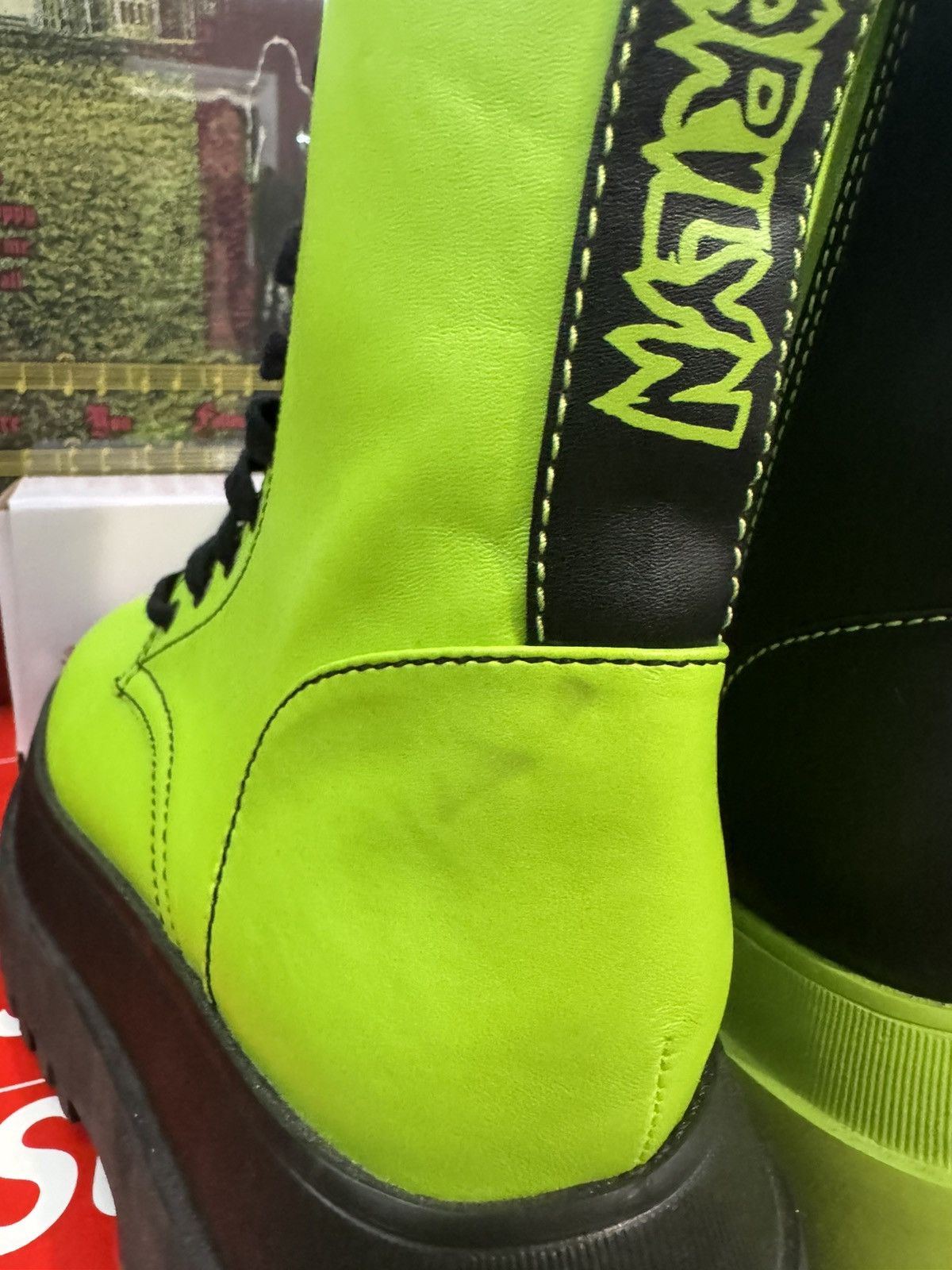 Marilyn Manson Unreleased Dolls Kill X Marilyn Manson combat boots 8m Size US 8 / EU 41 - 7 Thumbnail