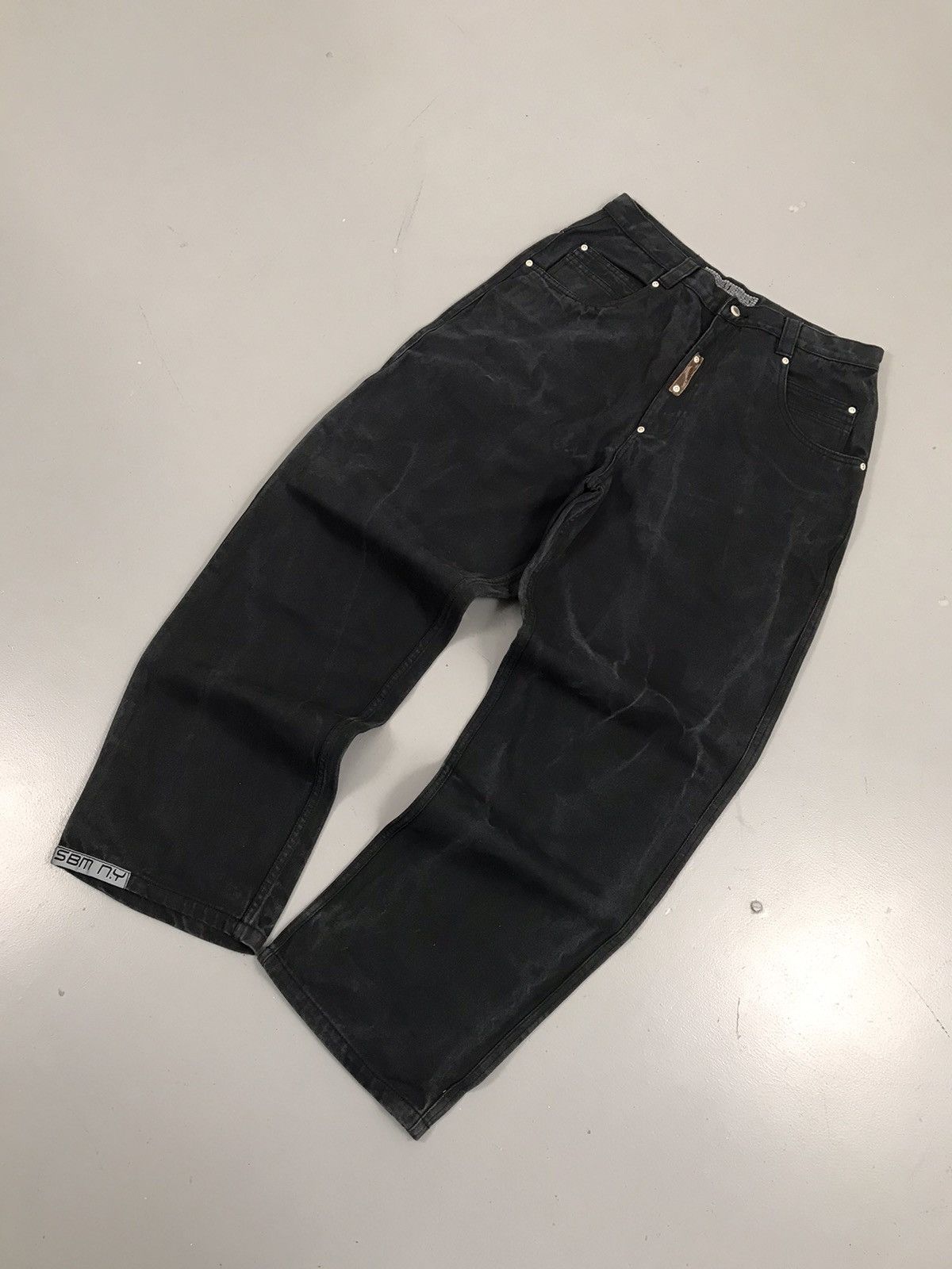JNCO × Southpole × Vintage Vintage sir Benny miles SpellOut New York embroidered denim Size US 34 / EU 50 - 4 Thumbnail