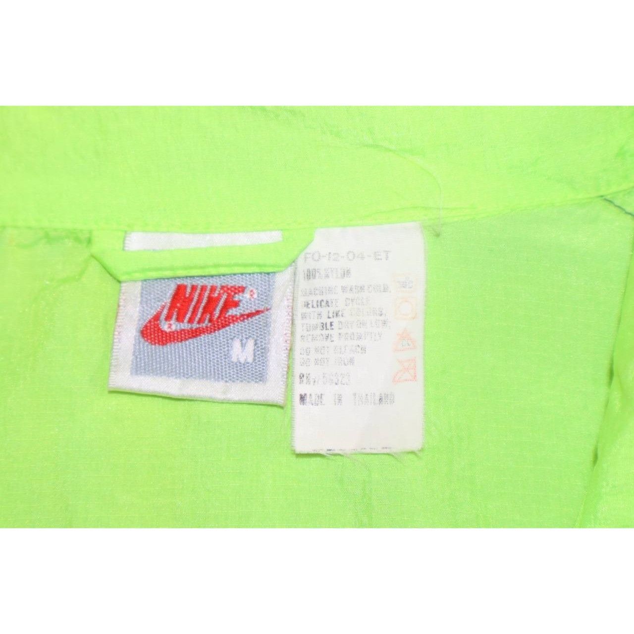 Nike Vtg 90s Nike Neon Yellow Windbreaker Jacket Men’s M Size US M / EU 48-50 / 2 - 3 Thumbnail