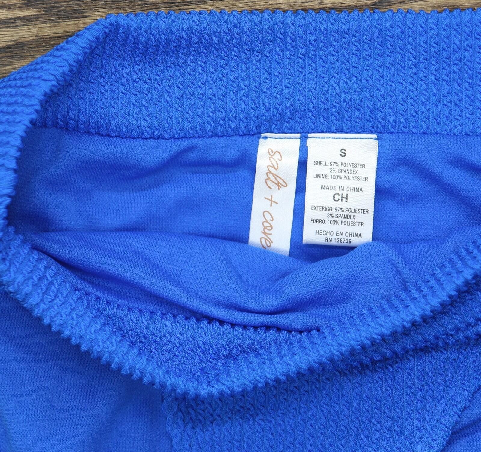 Other New Salt + Cove Swim Bikini Bottoms Cosmic Cobalt Blue S Size ONE SIZE - 3 Thumbnail