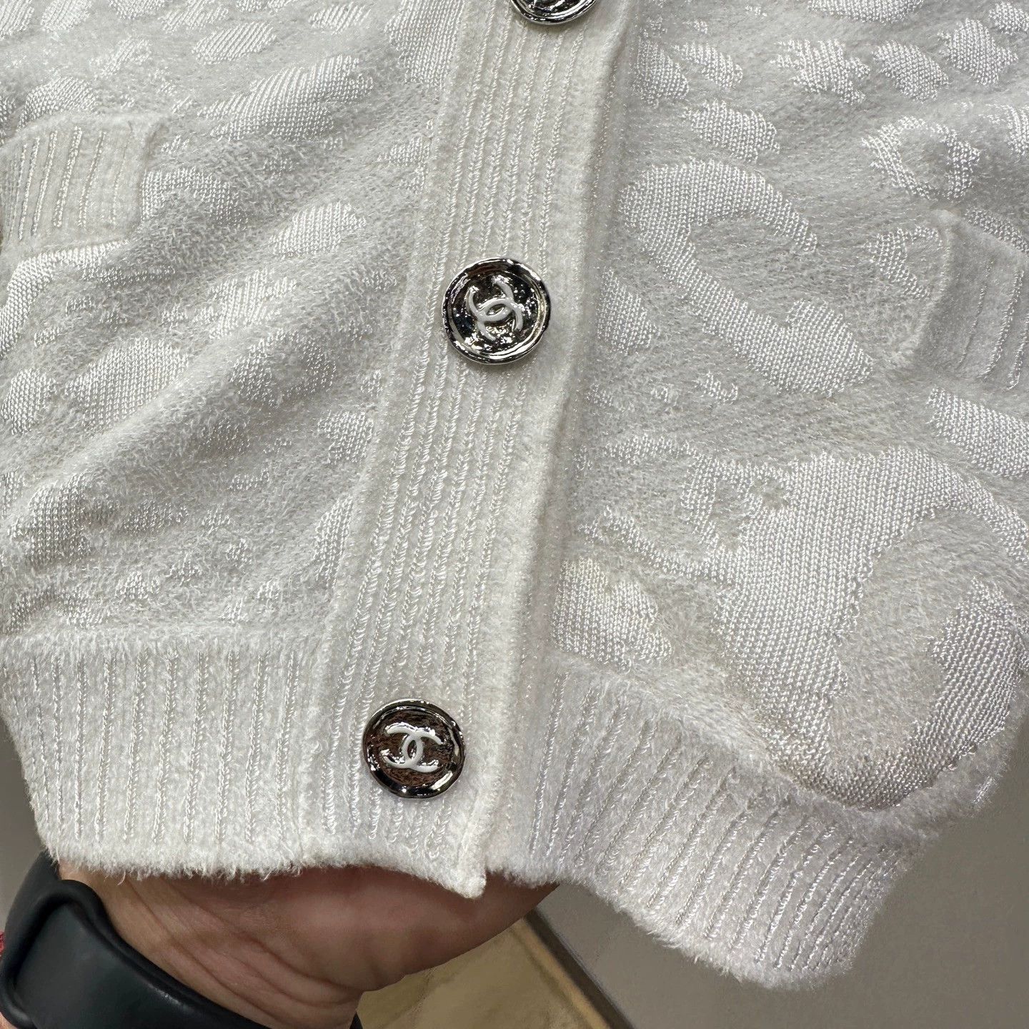 Chanel Chanel short-sleeve cardigan double pocket silver button 36 Size XS / US 0-2 / IT 36-38 - 6 Thumbnail